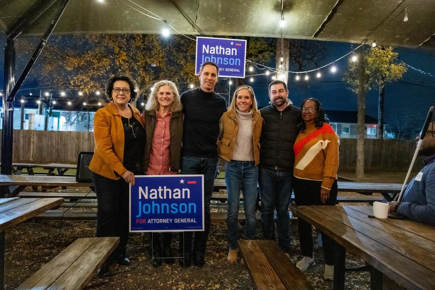I had a great time last night meeting folks in Austin who are ready for an Attorney General that works for them!

Thanks so much to Reps. Donna Howard and John Bucy and Hon. Celia Israel, Sen. Sarah Ekhardt, Ashika Ganguly, and Amanda &amp; Josh Zura