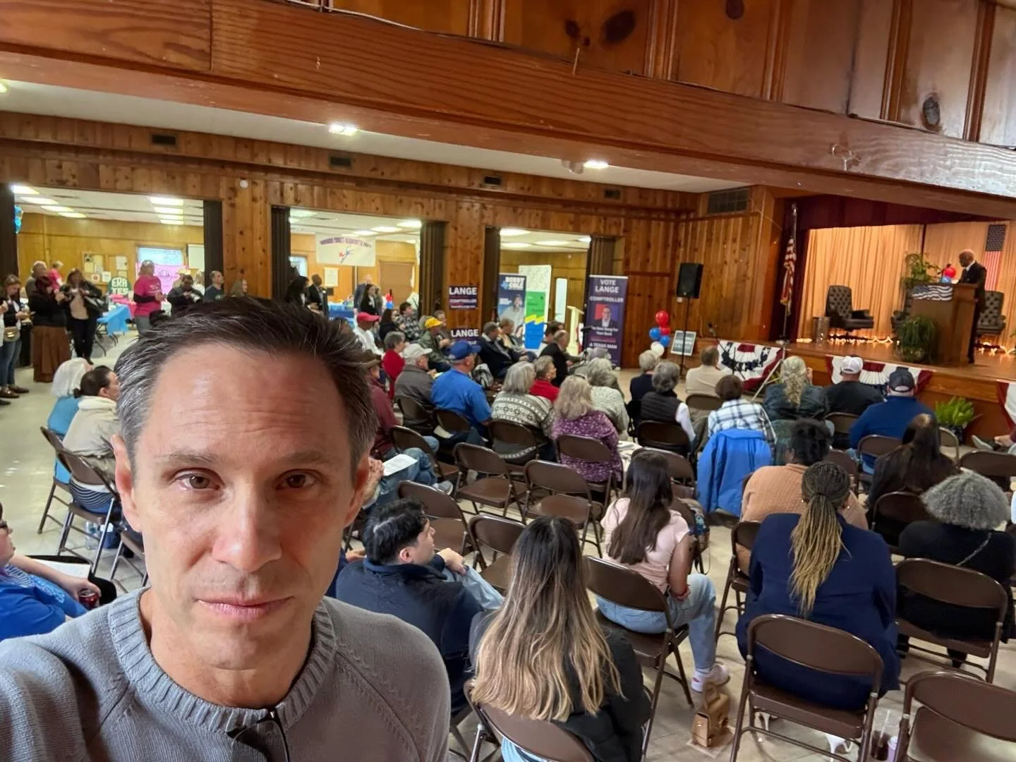 Today I had the pleasure of speaking to Hill Country and Navarro Democrats and sharing my vision for any attorney generals office that works hard for Texans. 

After the presentation, I was enjoying some chips (thank you!) and feeling like it went pr