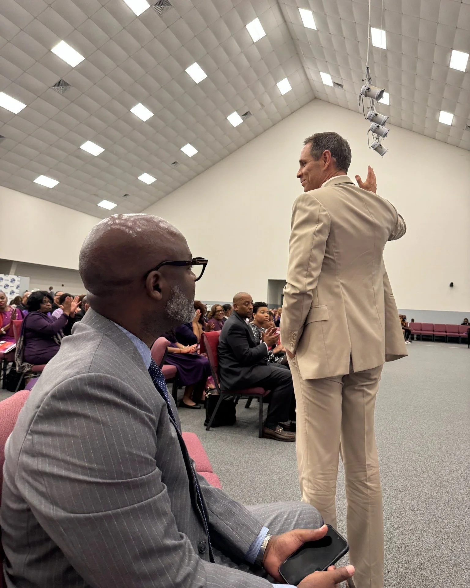 Thank you to The Luke Church, Bethlehem MBC, Greater St. Matthew MBC, and Fountain of Praise for the warm welcome and the meaningful conversations this Sunday.

And a special thank you to my friend and colleague, @senatorborrislmiles , for sharing wi