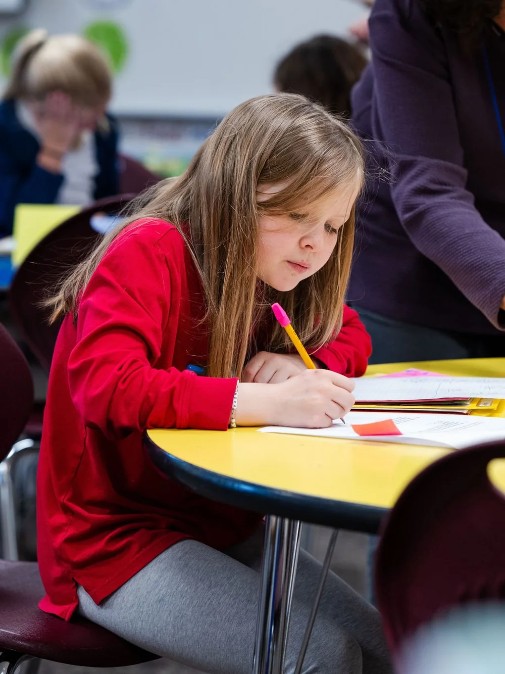 Students at Feller School