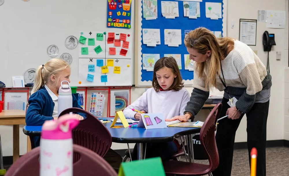 Math class at Feller School