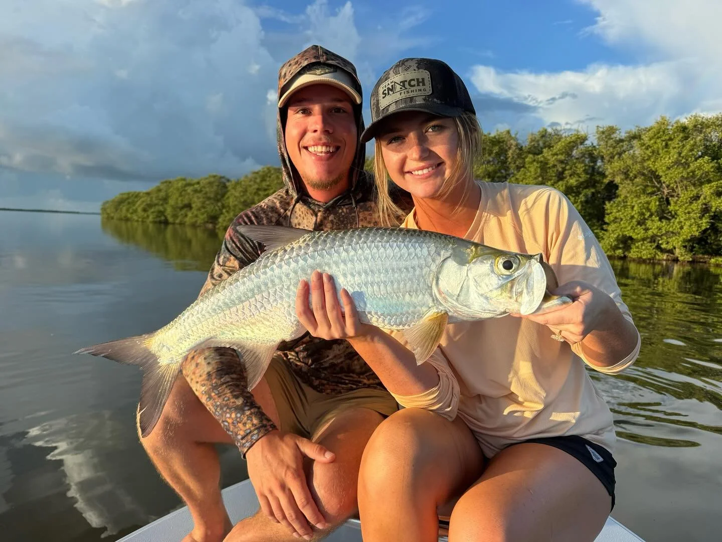 From chasing tarpon to chasing forever 💍🐟 Two of our favorite people got hooked for life this weekend&mdash;congrats on the engagement! Team Snatch is all in on love + tight lines. 💙 

#SnatchedUp #HookedForLife #TeamSnatchOutdoors