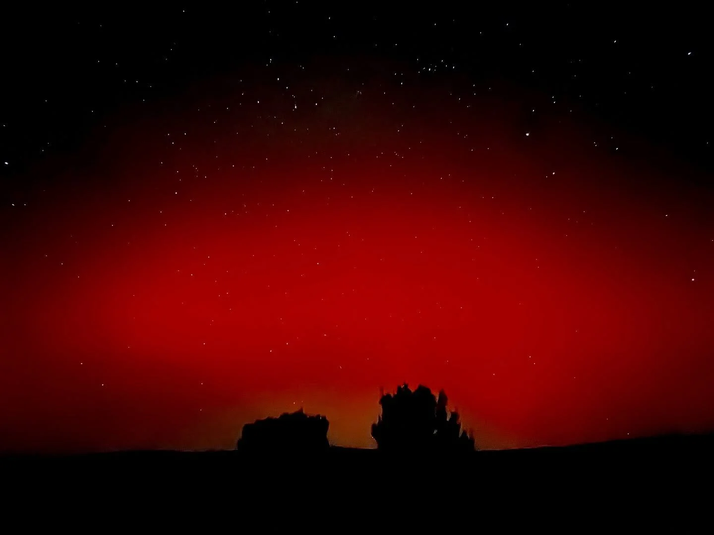 Aurora borealis from Santa Fe, NM