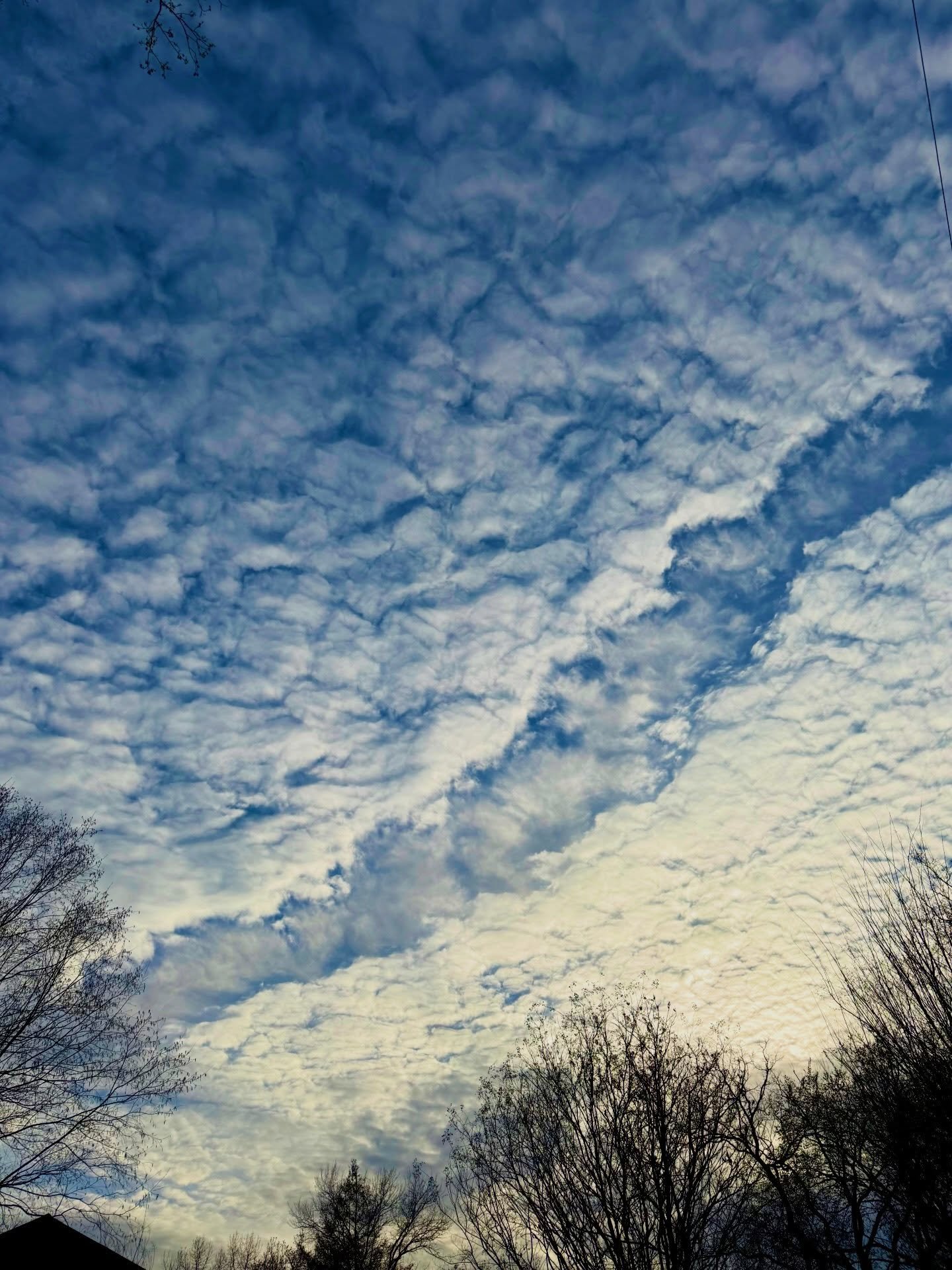 Awesome cloud formation at sunset.