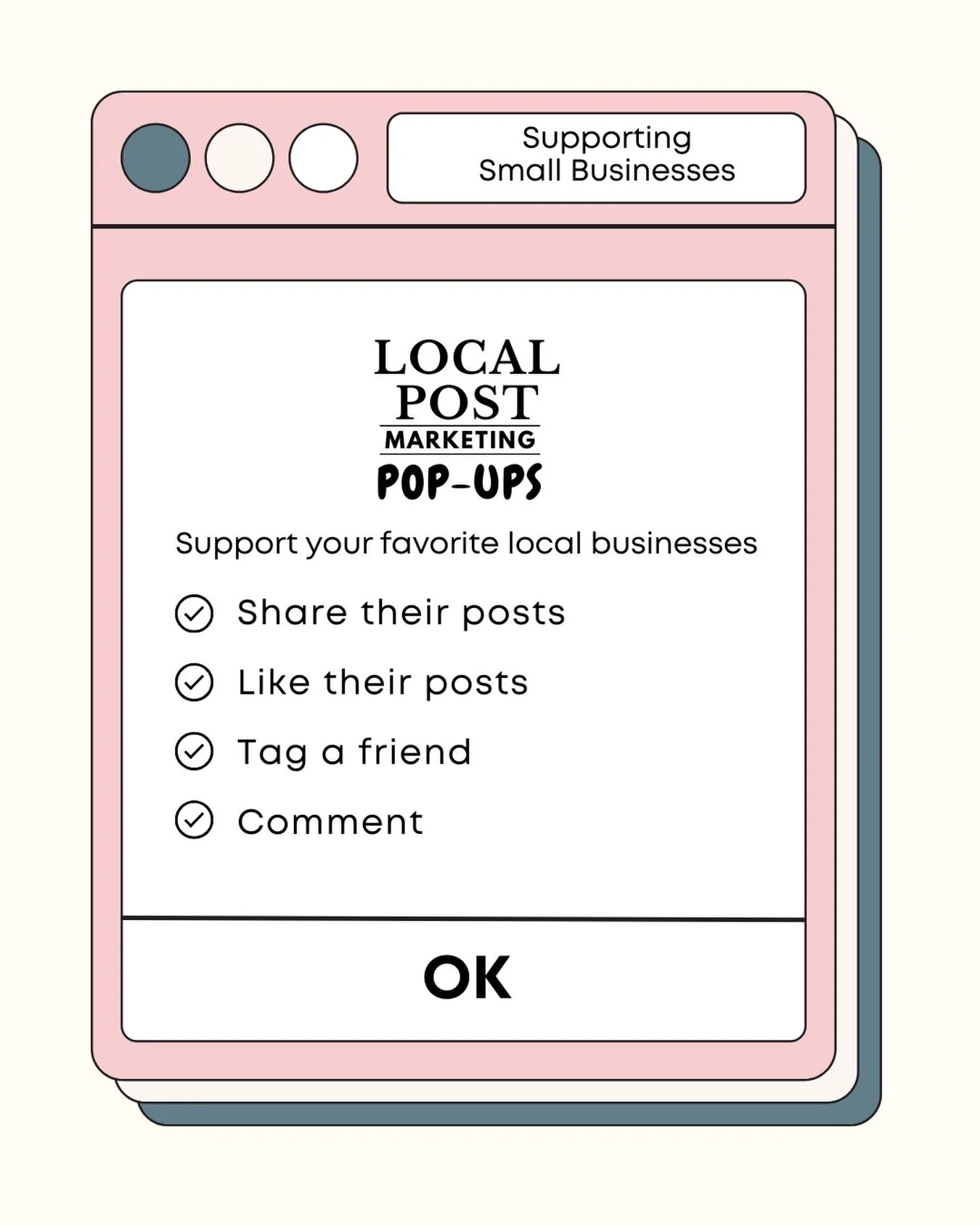 As we wrap up Local Post Pop-Ups, we&rsquo;re encouraging everyone to support the amazing small businesses featured in this campaign. @gooseridgesoaps @hiddenroses.llc @_bittybeautybar @northwoodsmassagetherapy