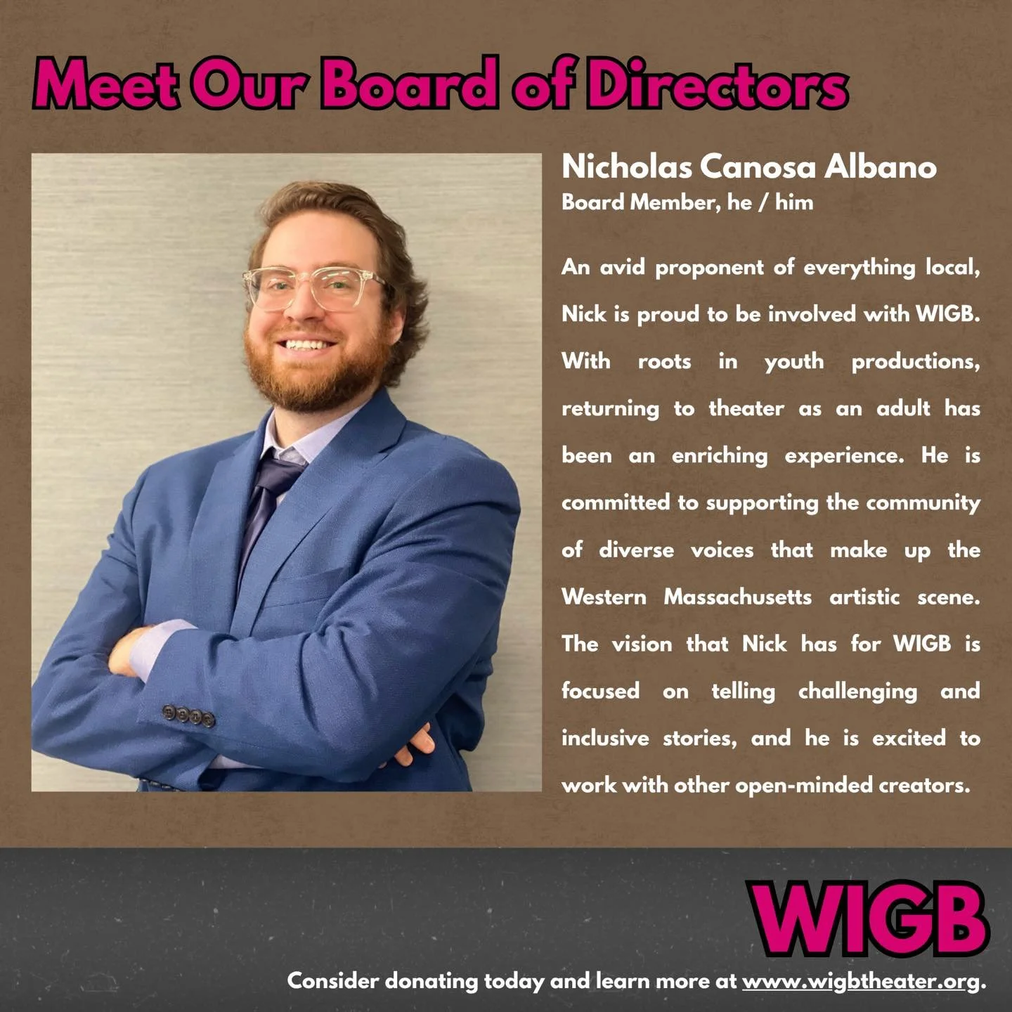 Meet Our Board of Directors!

Consider supporting our early days today at: www.wigbtheater.org/donate