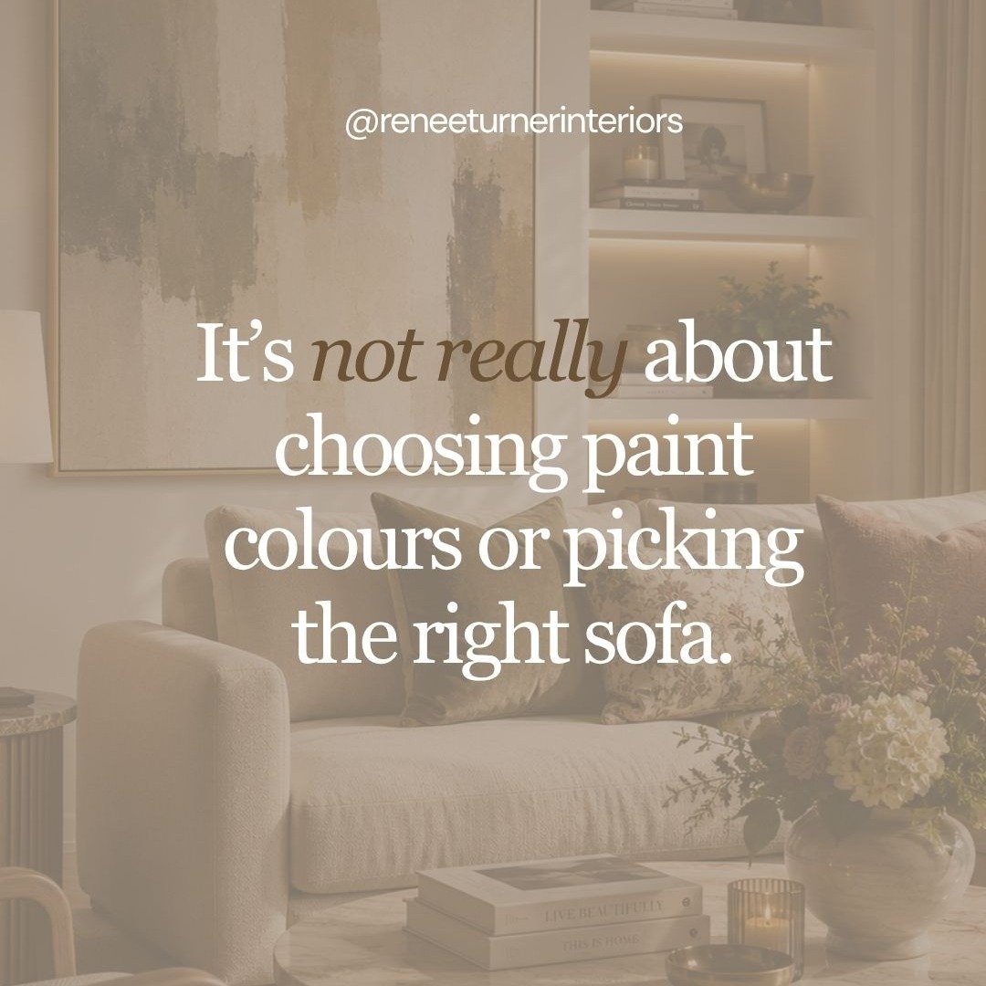 What is the biggest misconception about interior design? People think that all we do as designers is choose paint colours or finding the perfect sofa.

The reality is that most of my clients come to me because they're overwhelmed.

They've saved hund