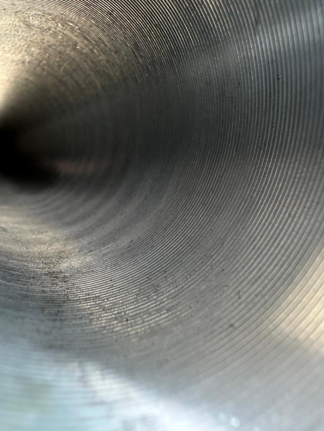 Internal of a corrugated waveguide showing corrugation profile