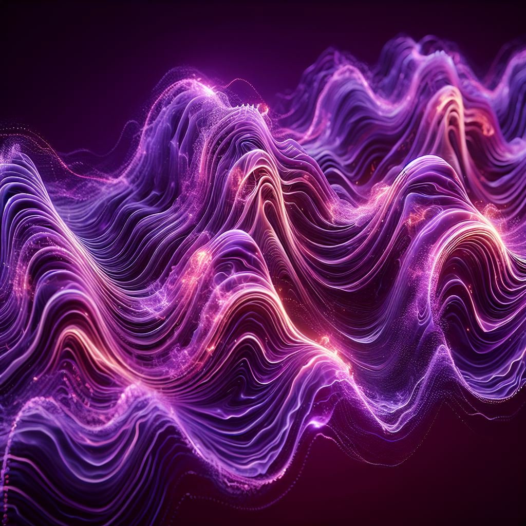 Purple and pink wave pattern