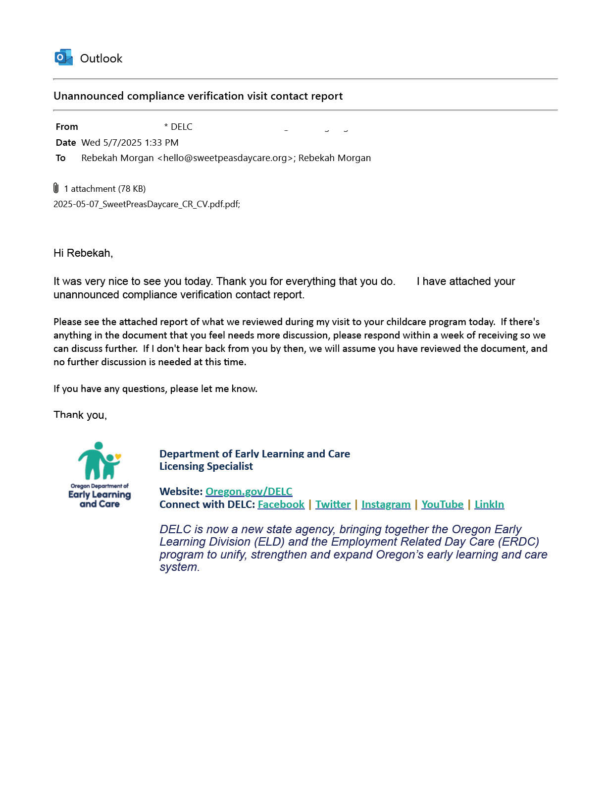 05072025 2025-05-07_1215PM_Email_SweetPeasDaycare_Compliance_Verification_Report_Redacted_Page_1.png