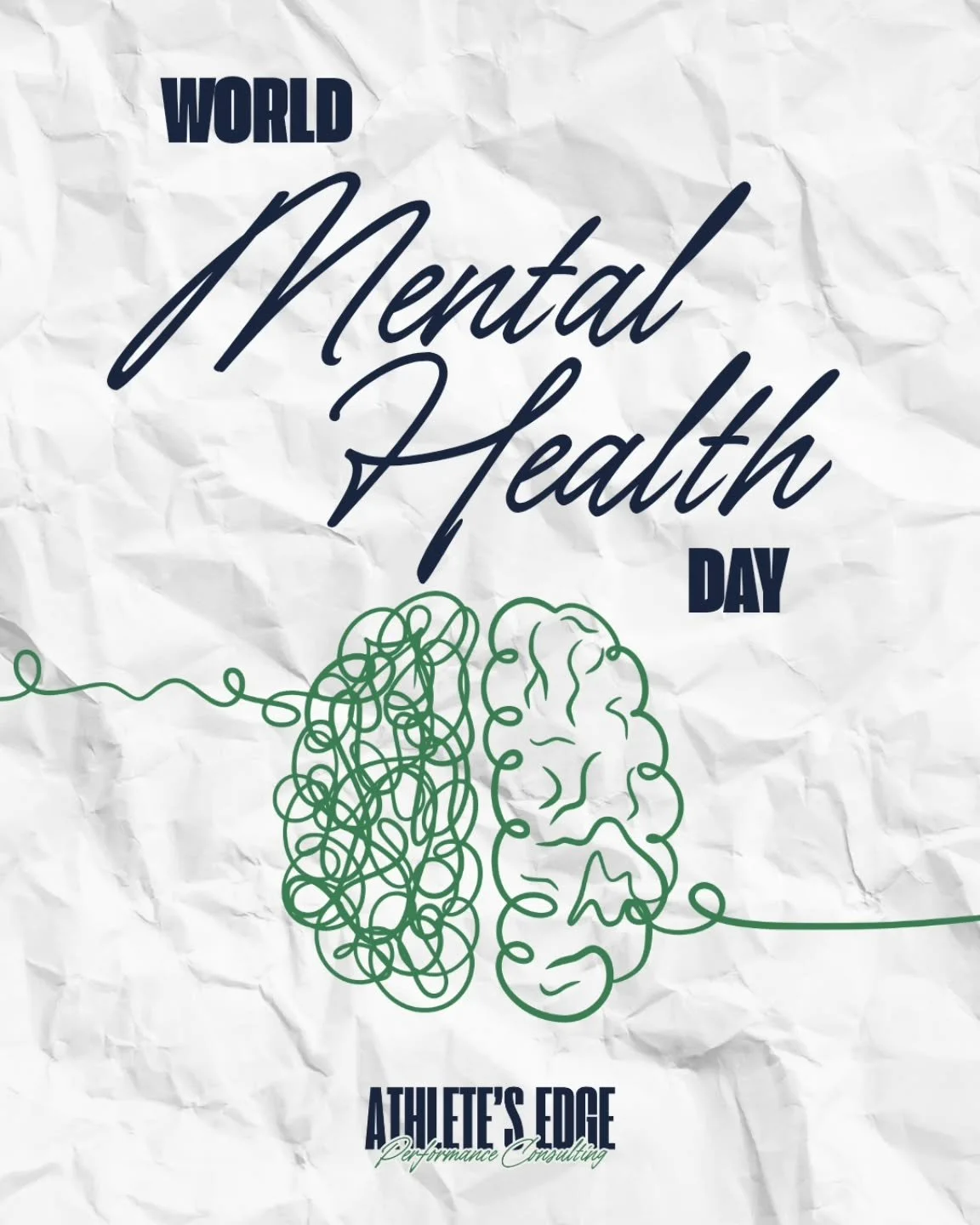 Today is World Mental Health Day - a reminder that mental health is just as important as physical health. Prioritize rest, reflection, and reaching out for support when you need it. 💚

#mentalhealthawareness #athletewellness #mentalperformanceconsul
