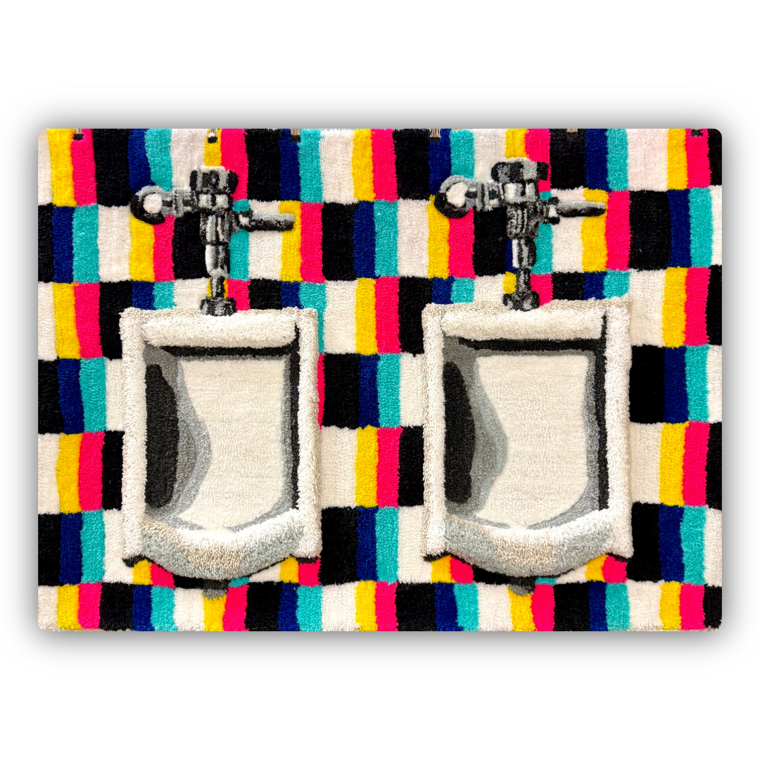 "Urinal My Thoughts" Trippy 3D Rug