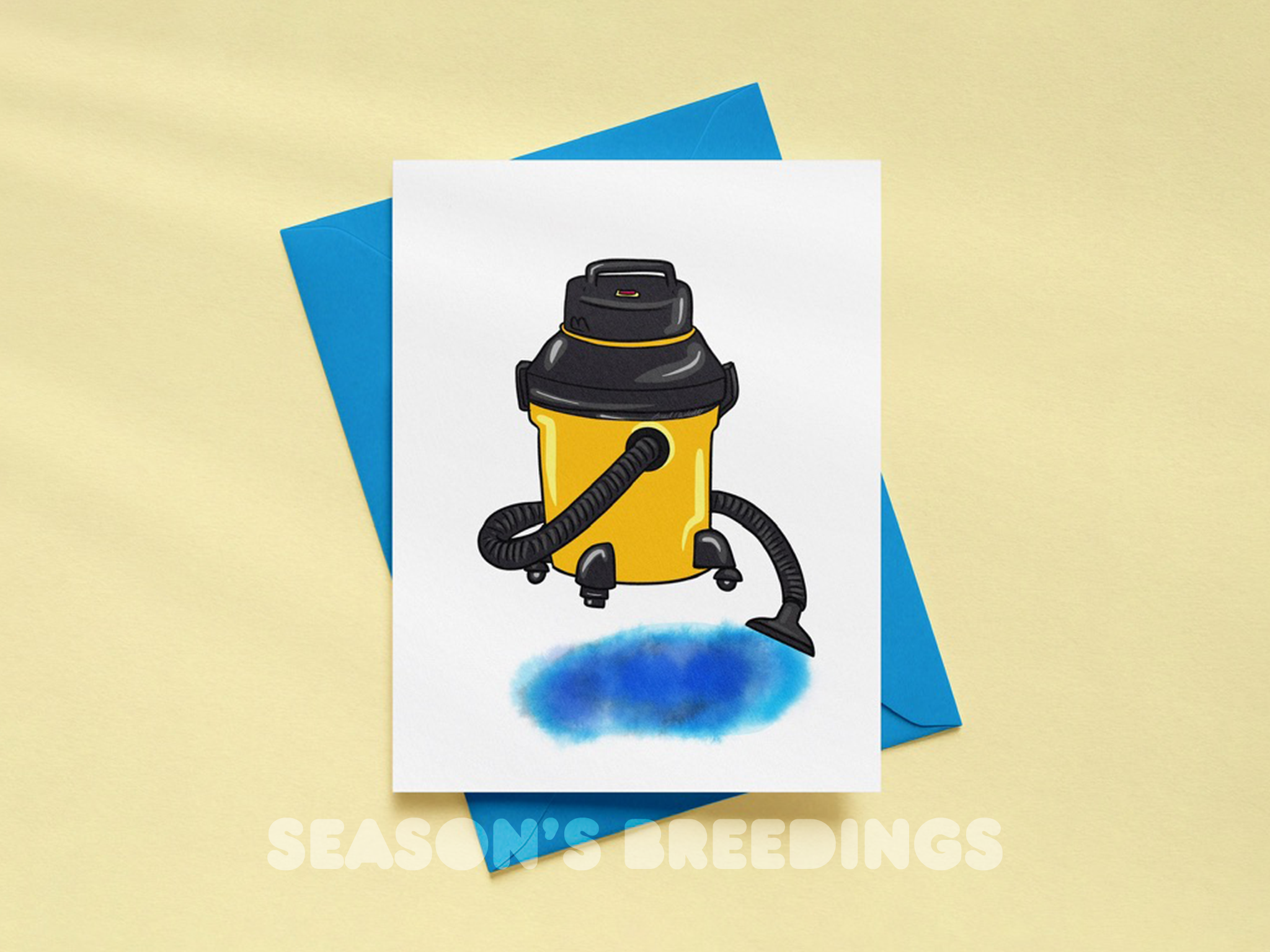 WetVac Suck You Dry - GAY Greeting Card