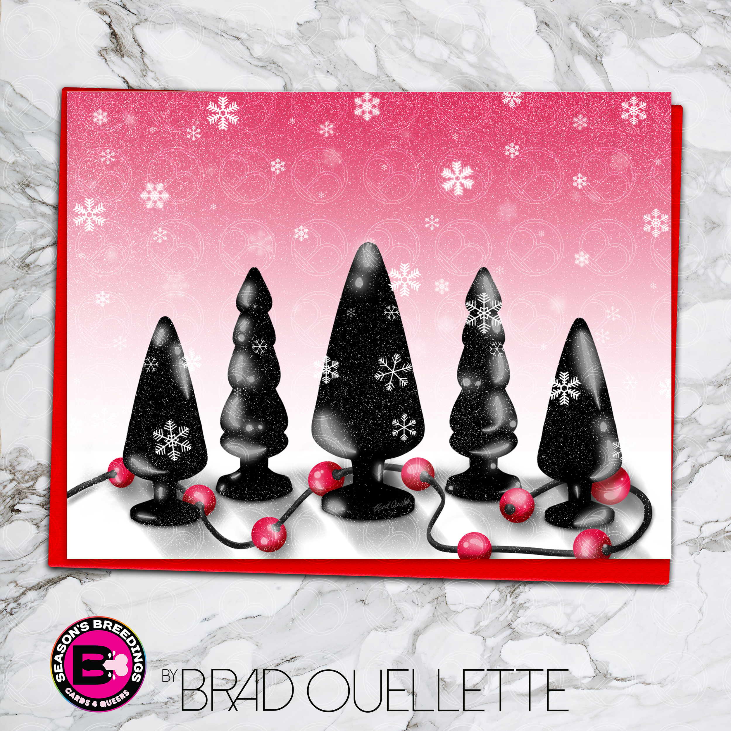 Merry Christmas Butt Plug Greeting Card