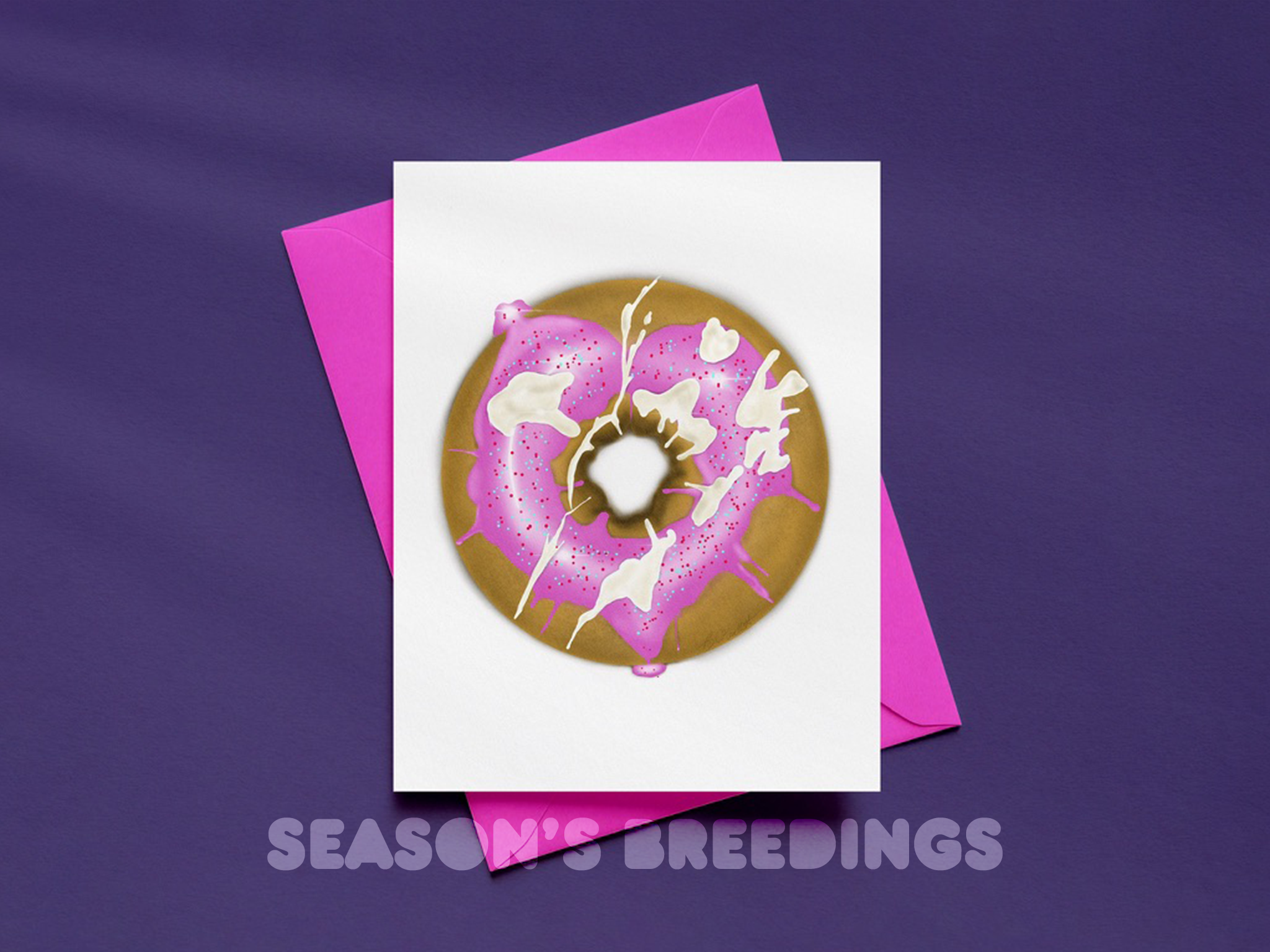 Your Hole is My Goal Donut - GAY Greeting Card