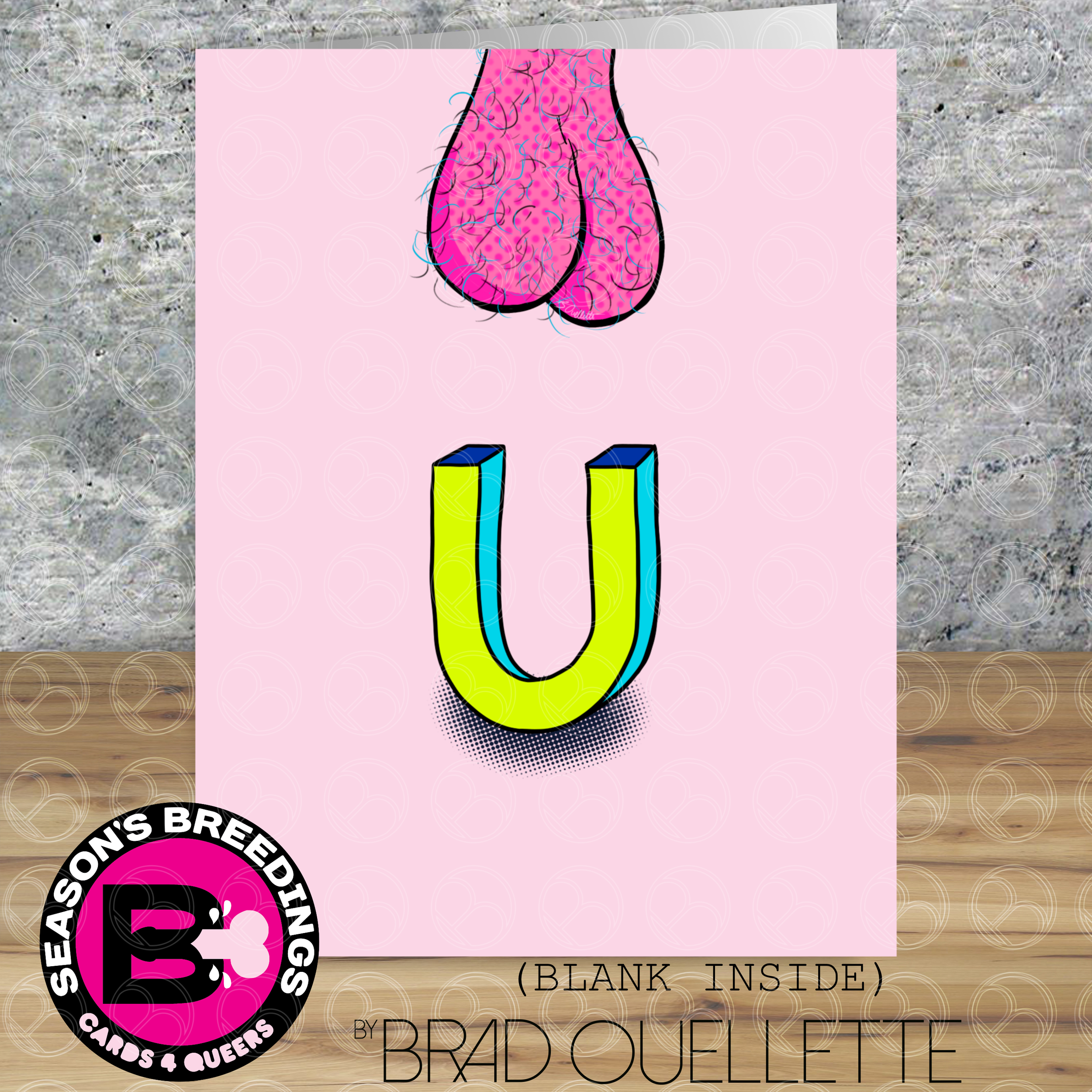 NUTS OVER U- GAY Greeting Card