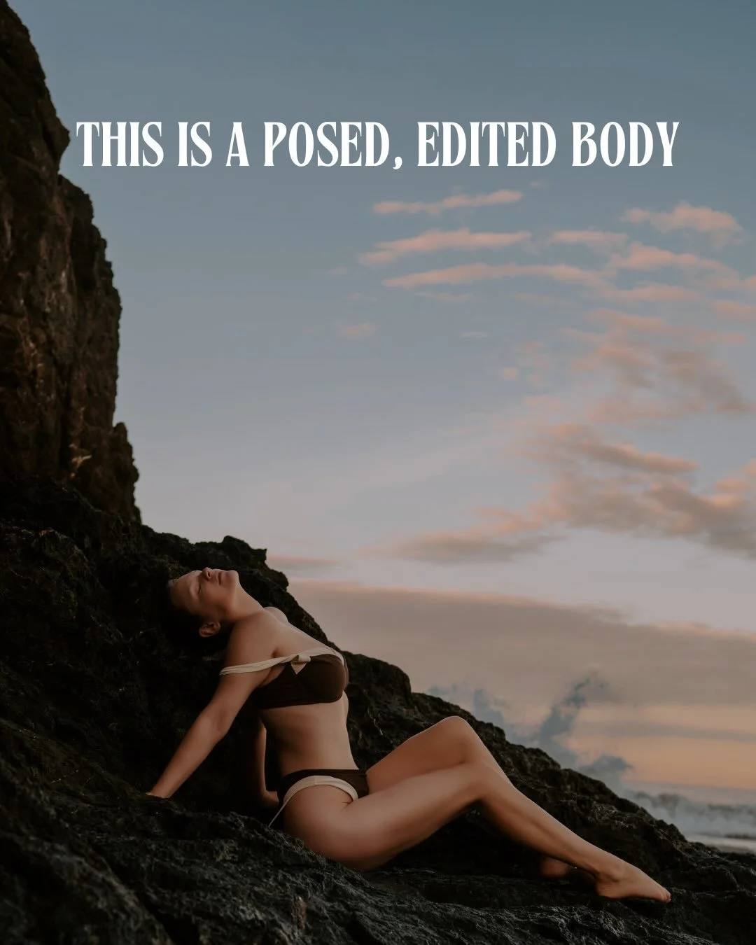 Do you ever scroll through Instagram, see someone in a bikini, and think&hellip;

&ldquo;Why don&rsquo;t I look like that?&rdquo;

Here&rsquo;s the plot twist:

She doesn&rsquo;t look like that either. 👀 and neither do I! 

You&rsquo;re looking at a