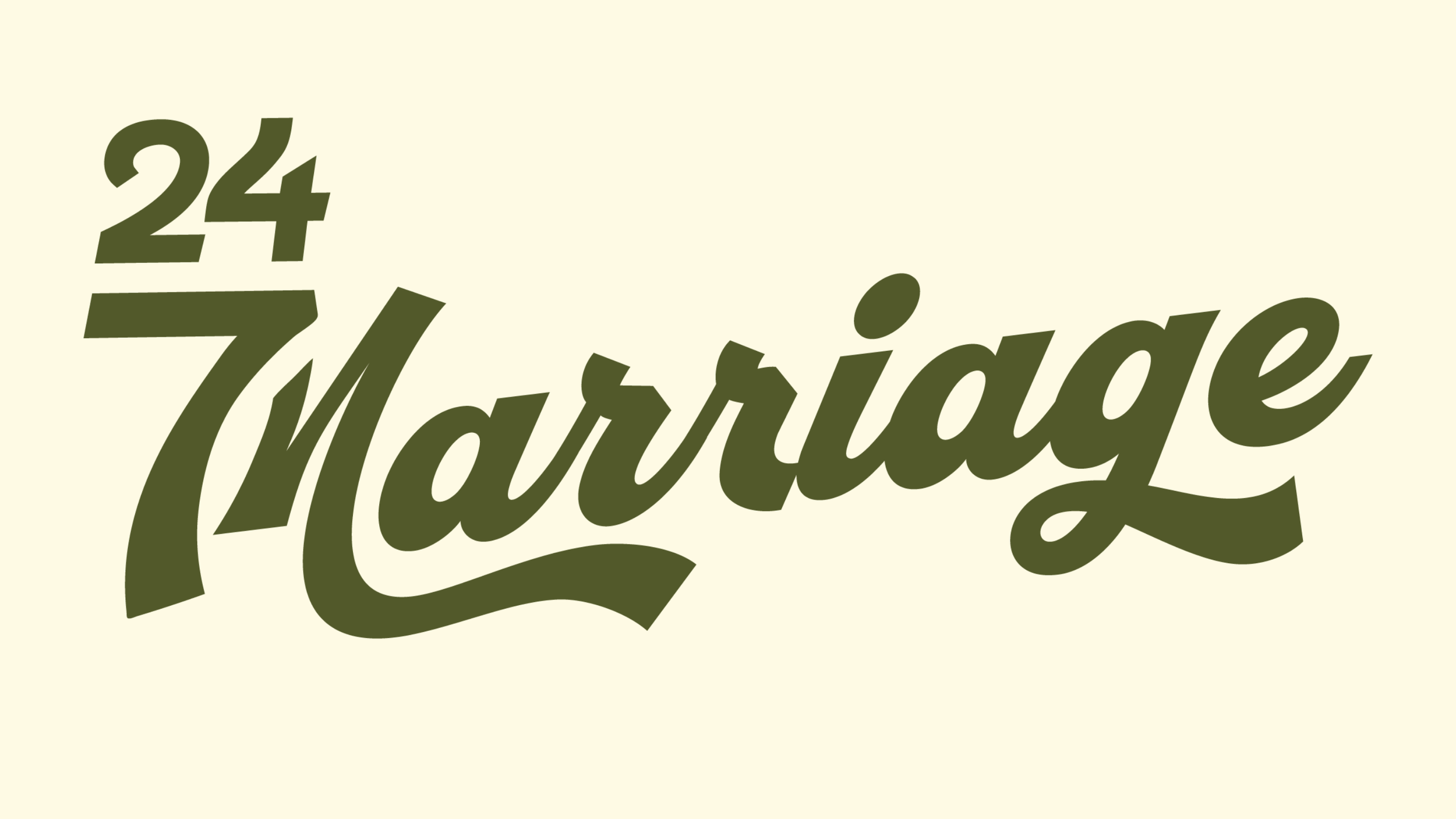 Text displaying '24 Hour Marriage' in large green script on a light background.