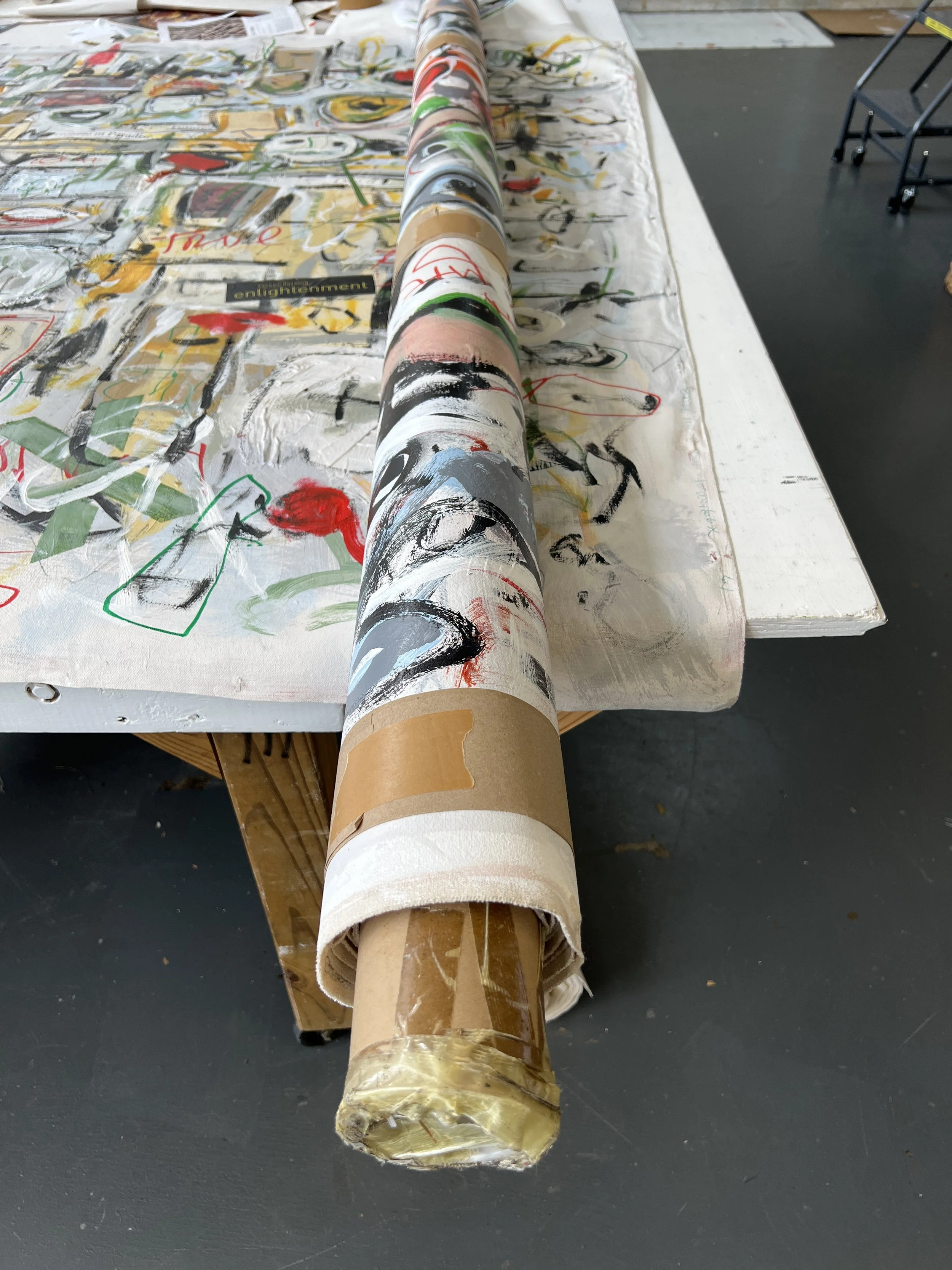 Finished artwork. Liz Zorn Studio at the MAC art center