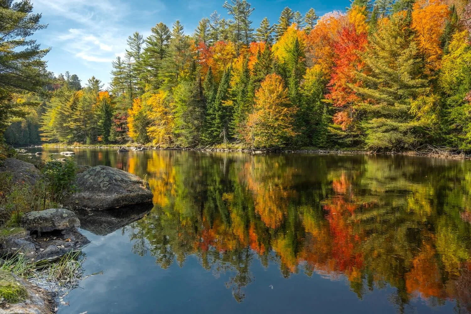 Autumn Glow on Tranquil Waters