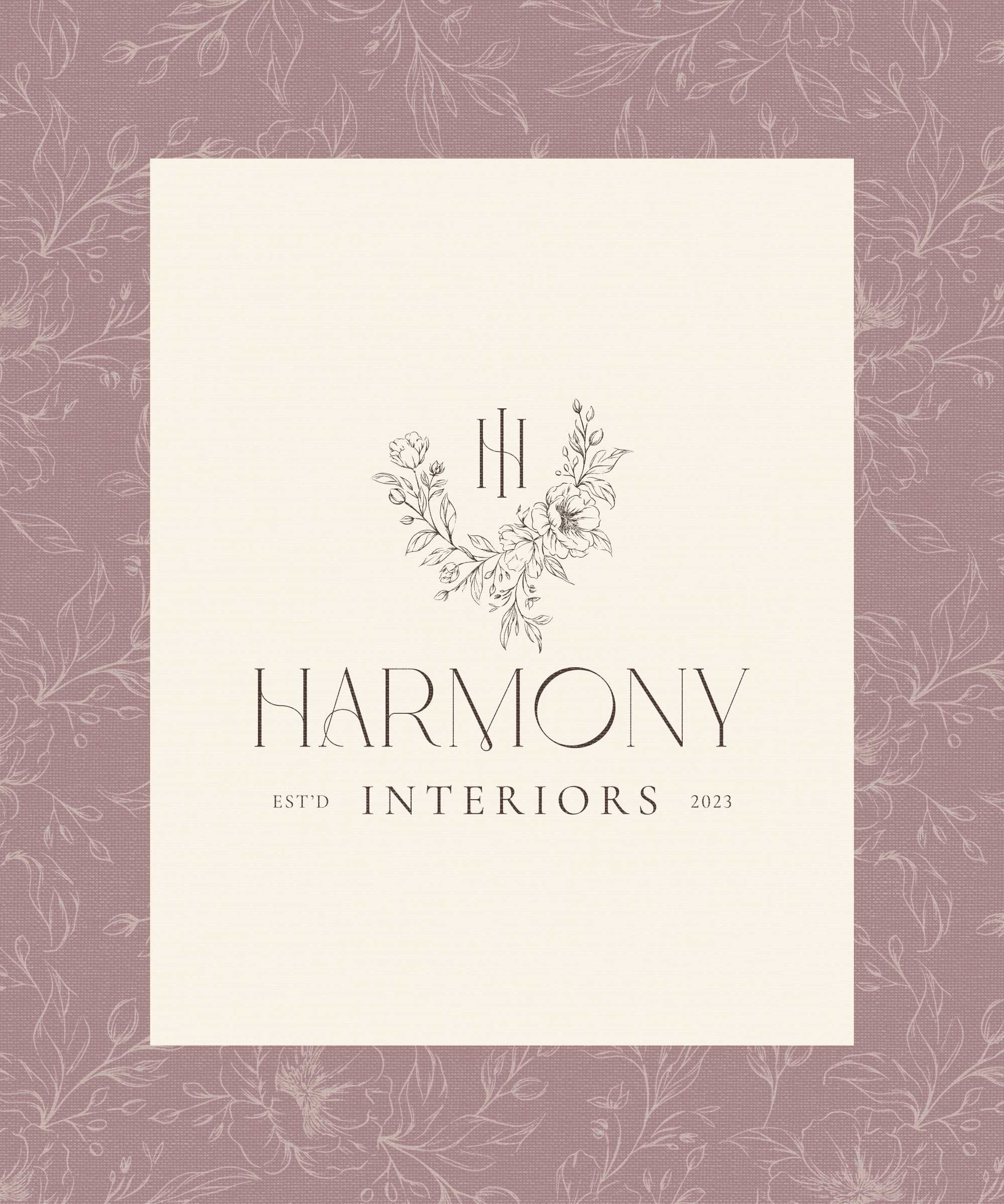 Delicate luxury wedding logo