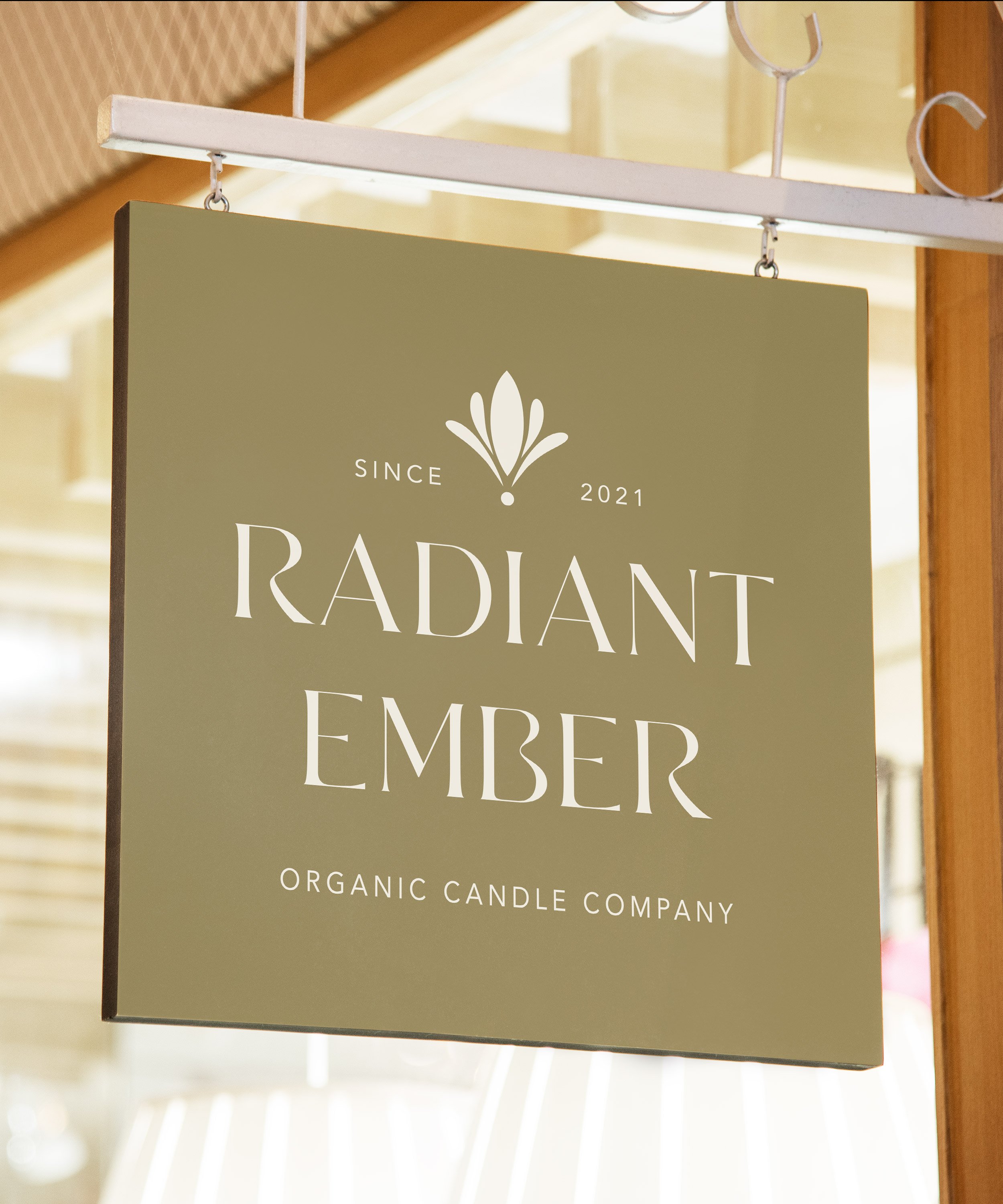 Organic flame and leaf logo illustration design