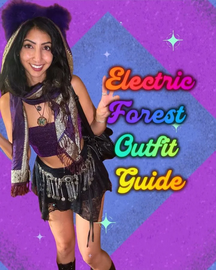 Electric Forest outfit prep has officially begun ✨🌲🦋

Full-length packing + outfit guide coming soon to YouTube! I&rsquo;ll be covering clothes, personal essentials, outfit planning, accessories, and how to stay organized without overpacking 💜

#E
