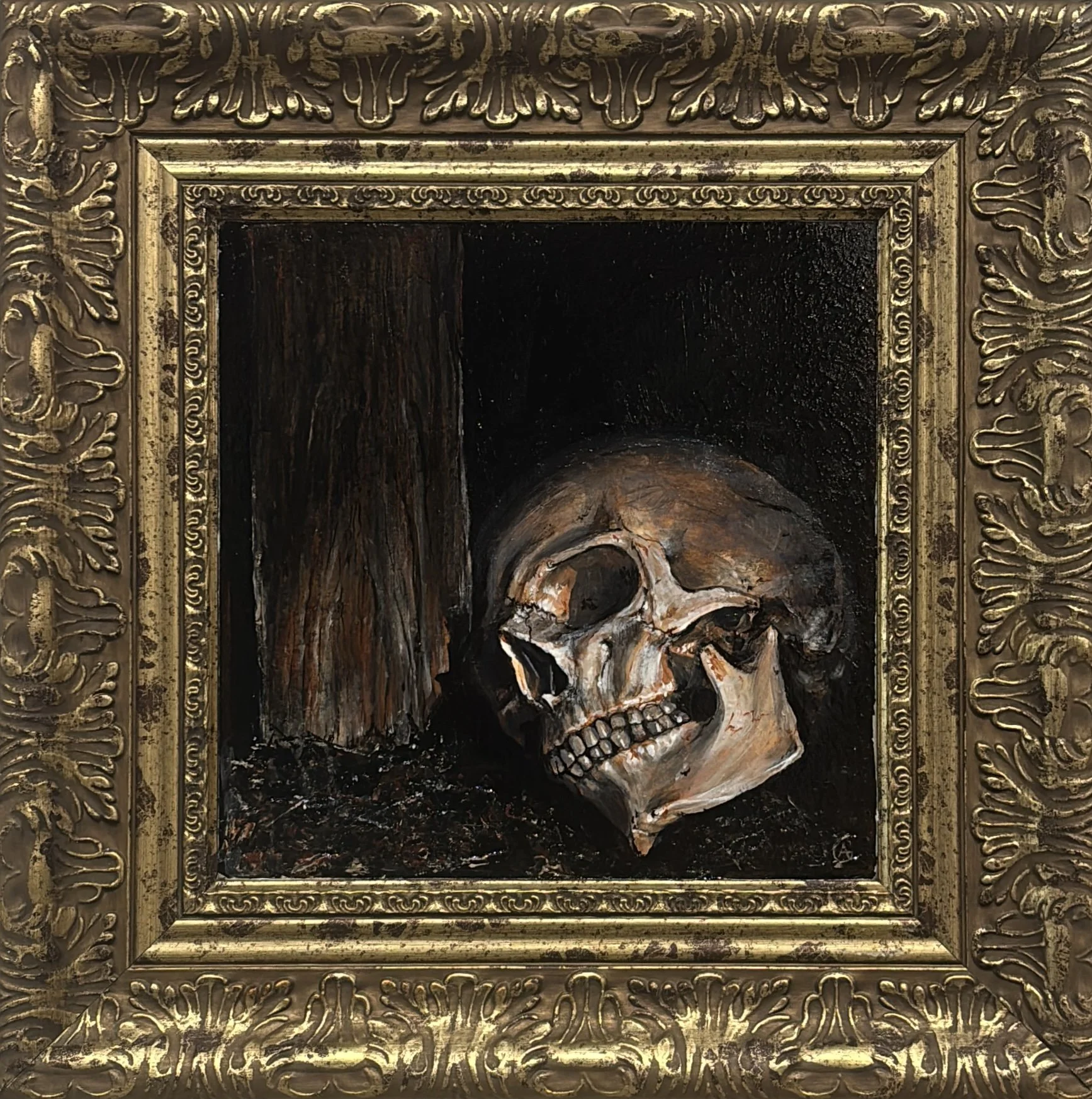 "Golgotha" Acrylic on Canvas, 24"x24" 2026