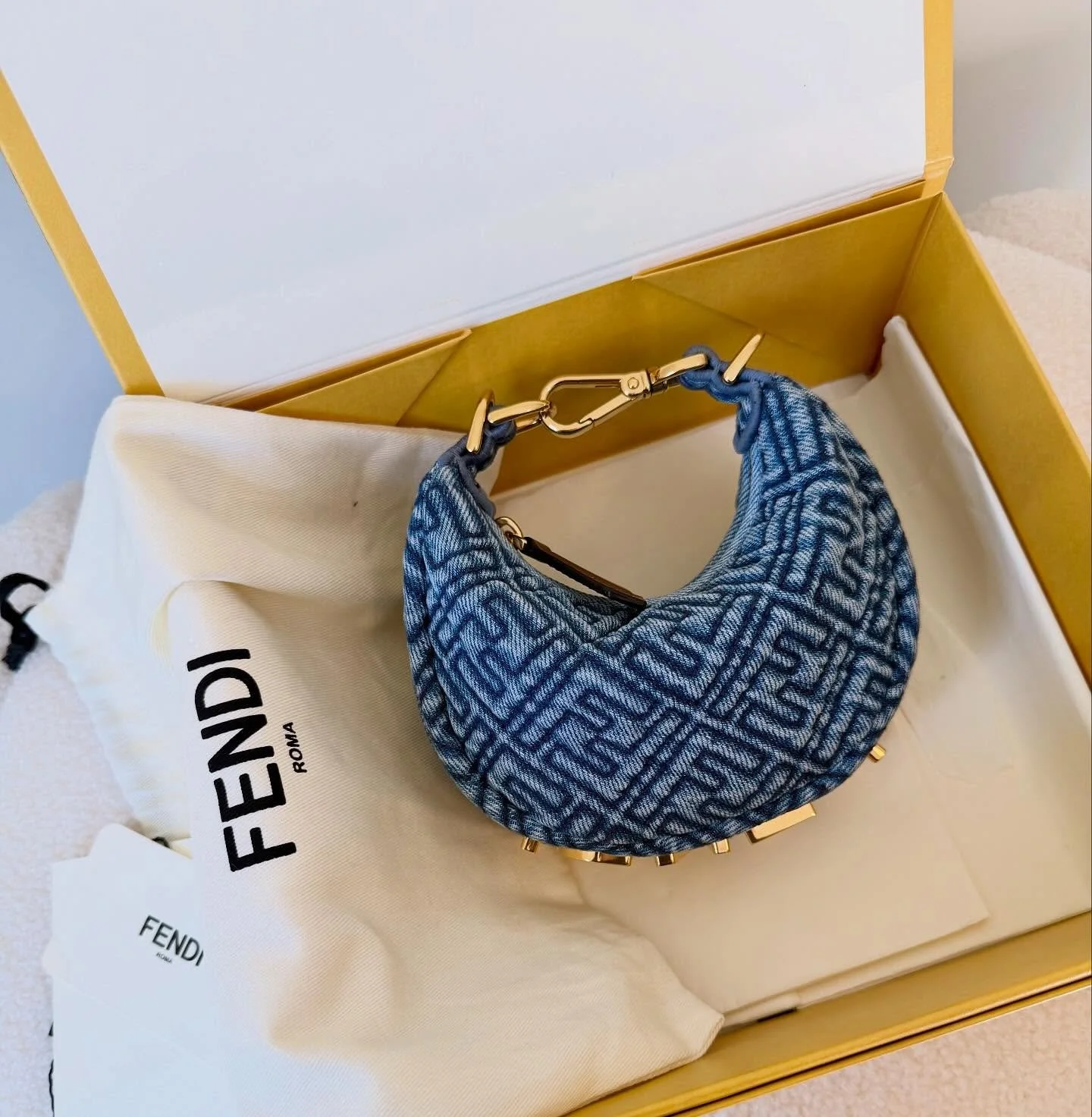 cute &amp; CHARMing 💙 

Fendigraphy nano | 1 available at pre-loveit.com

#fendi #fendigraphynano #fendigraphy