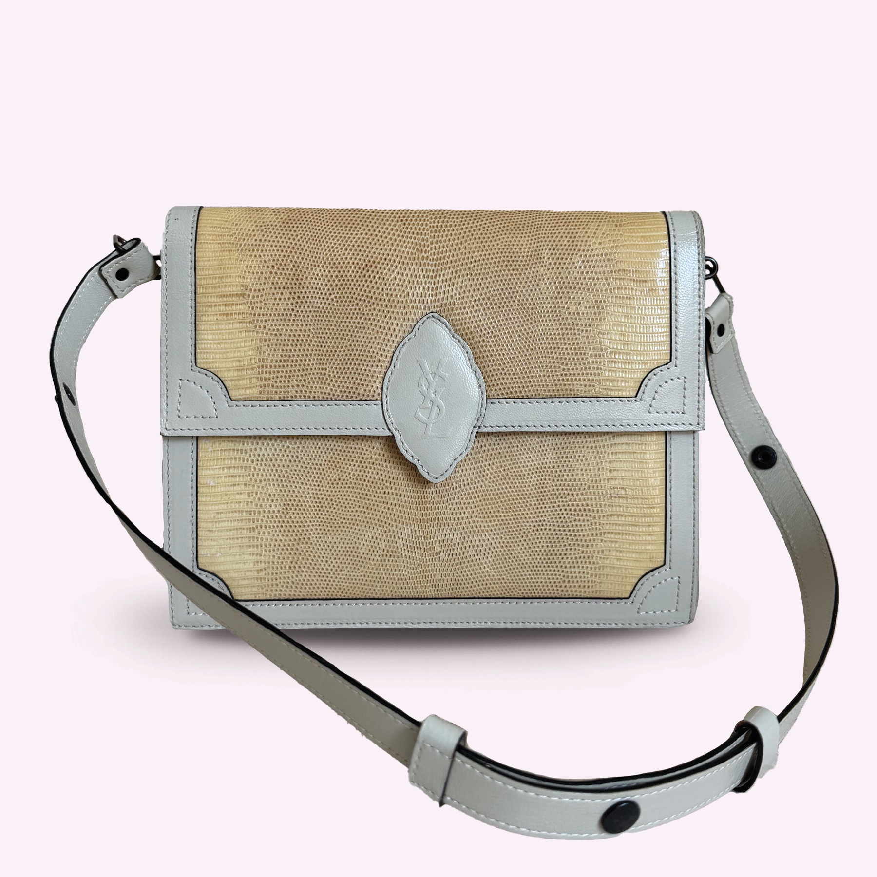 YSL '80s Faux Lizard Bag