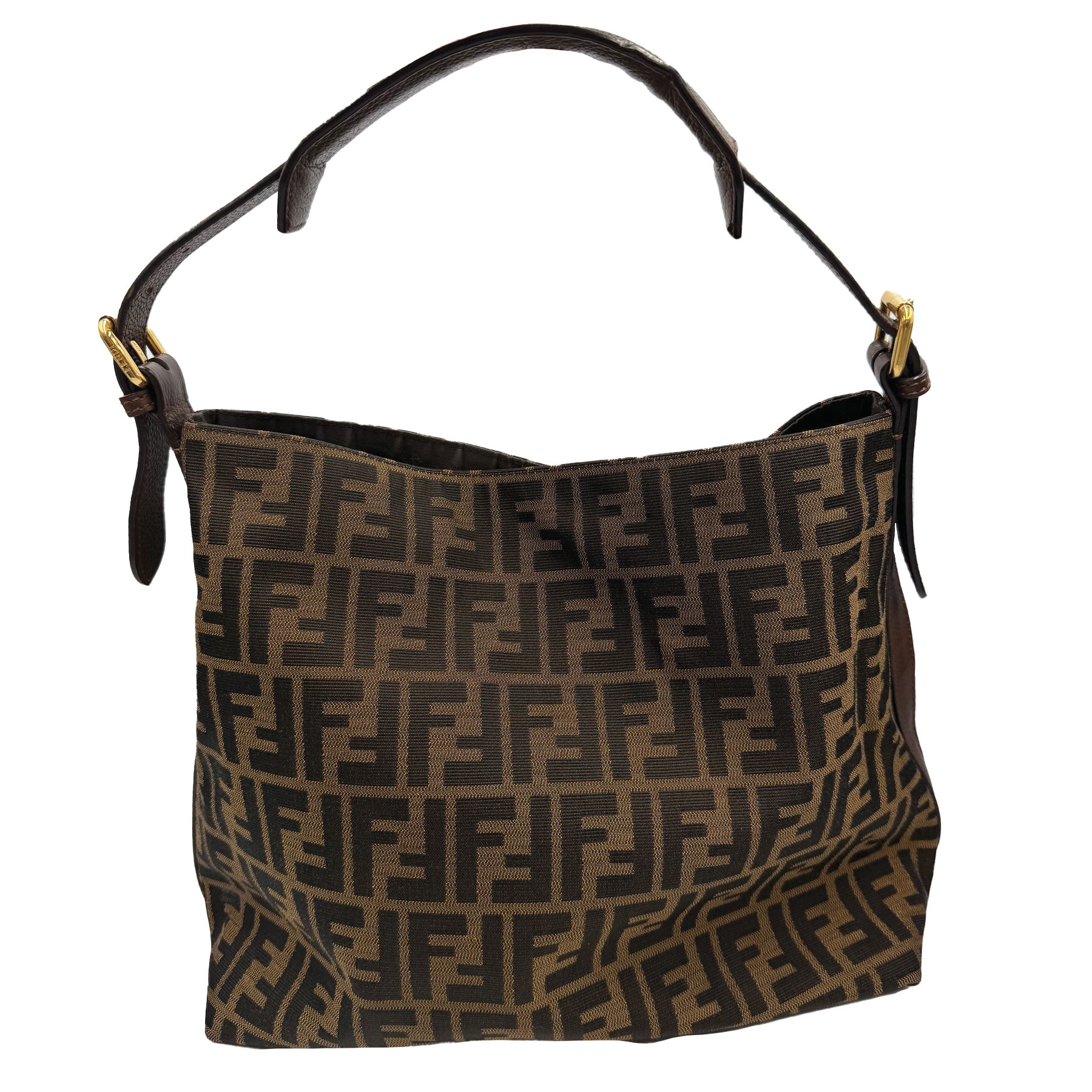 Fendi Zucca Hobo Shoulder Bag