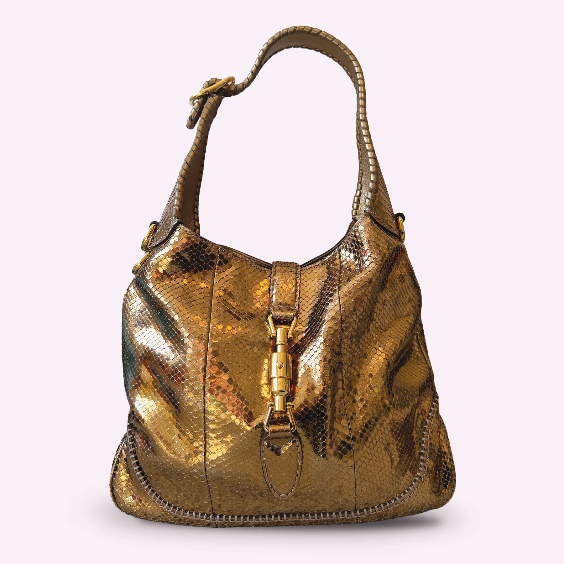 Gucci Python Gold Jackie