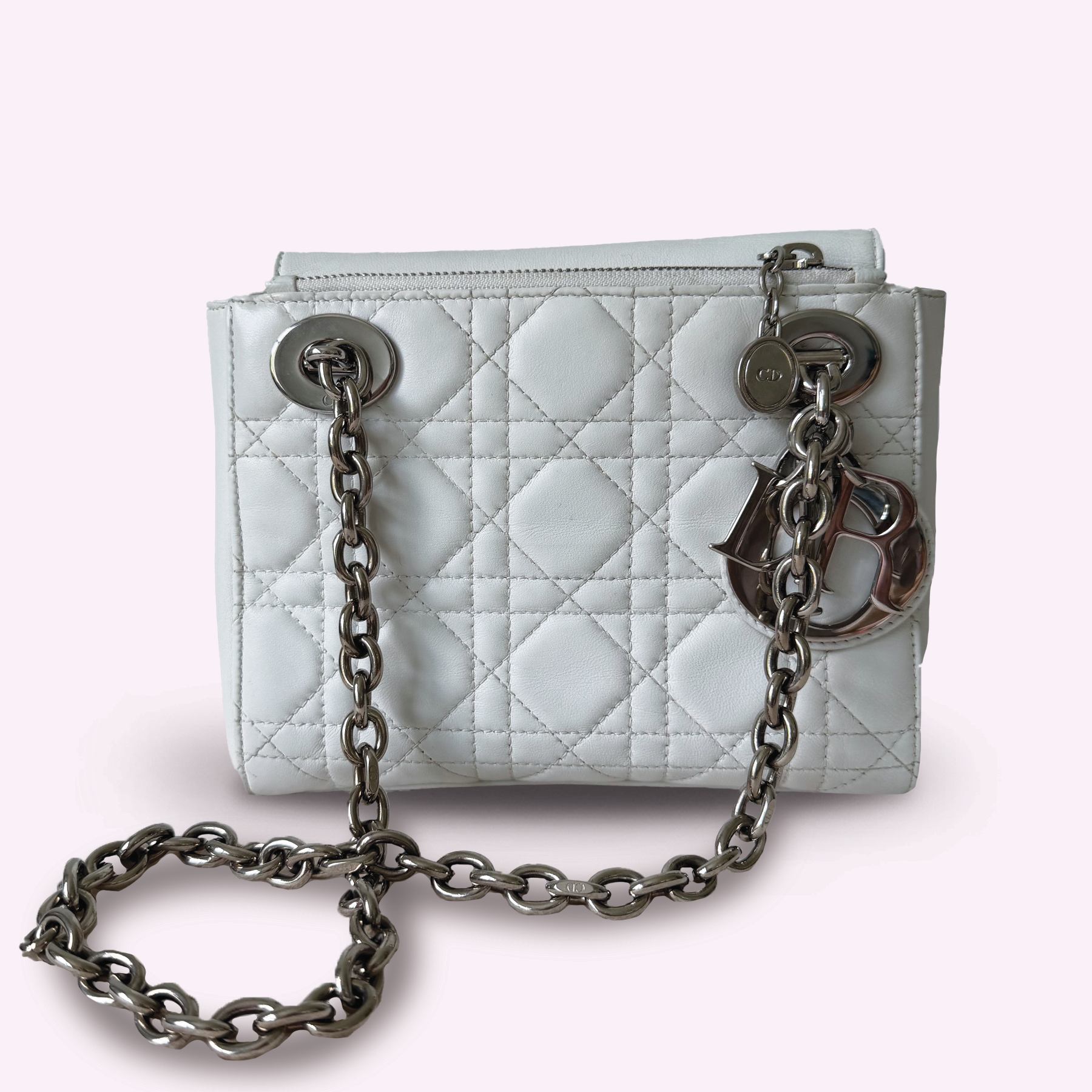 Lady Dior Double Chain Shoulder Bag