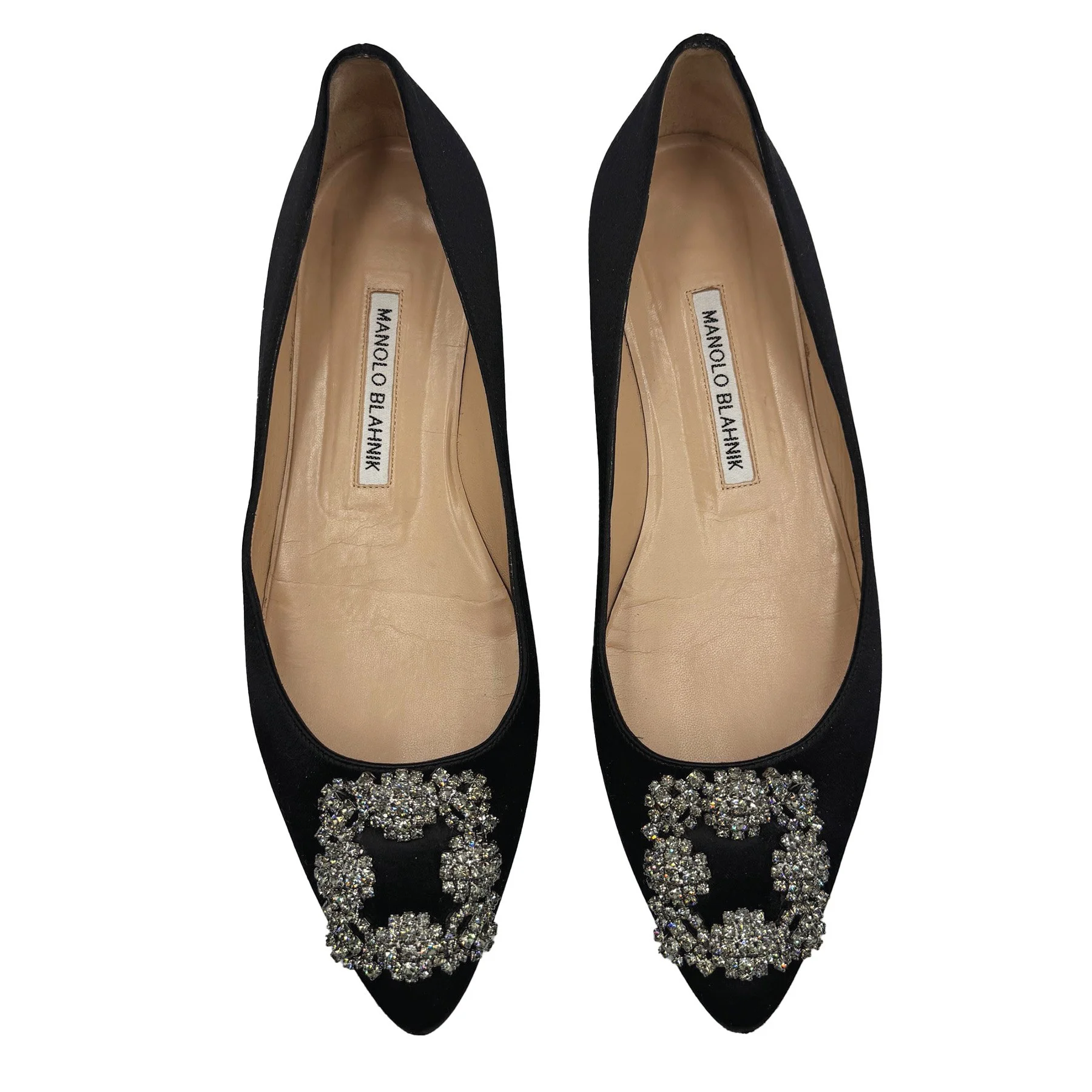 Manolo Blahnik Hangisi Flats 38