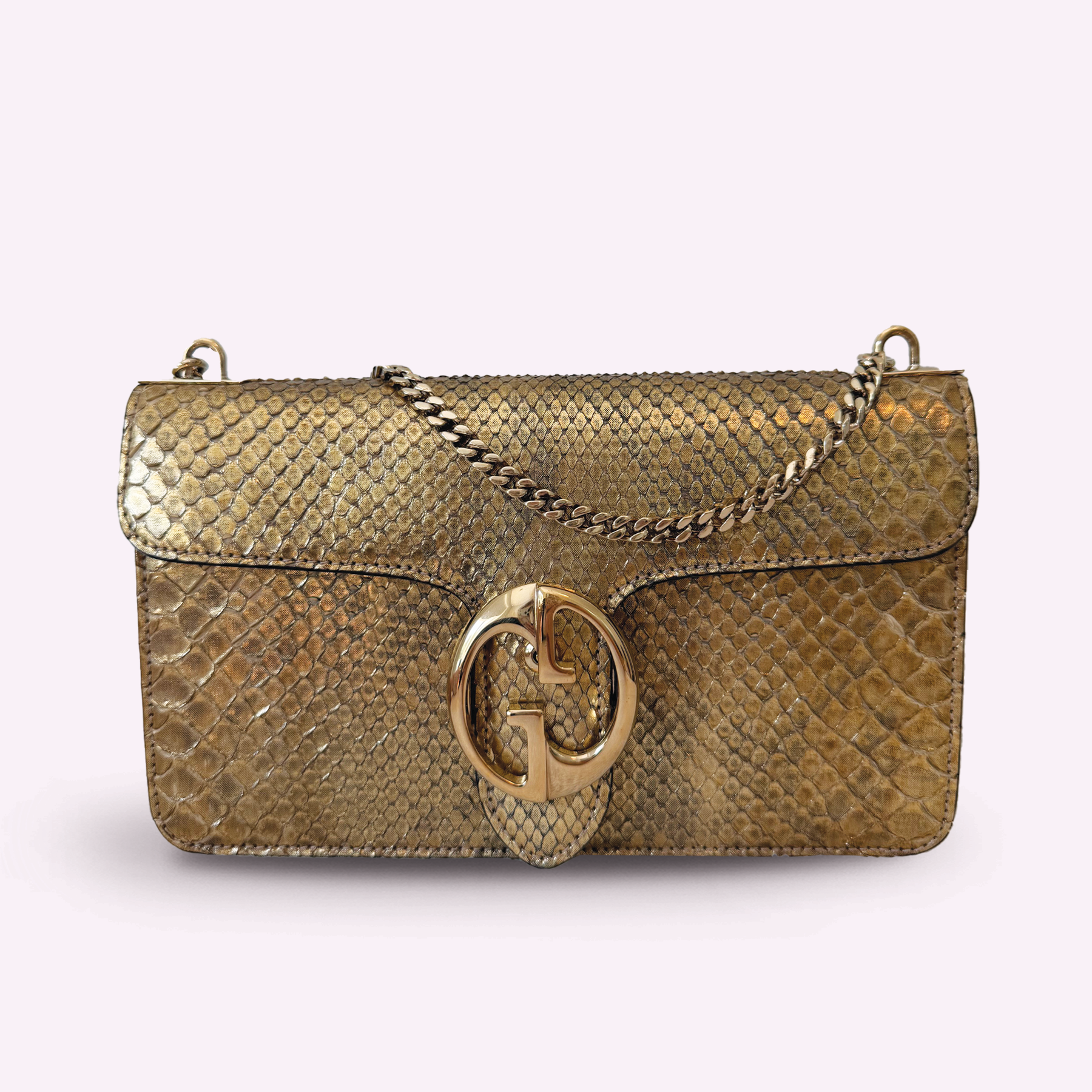 Gucci Metallic Python WOC