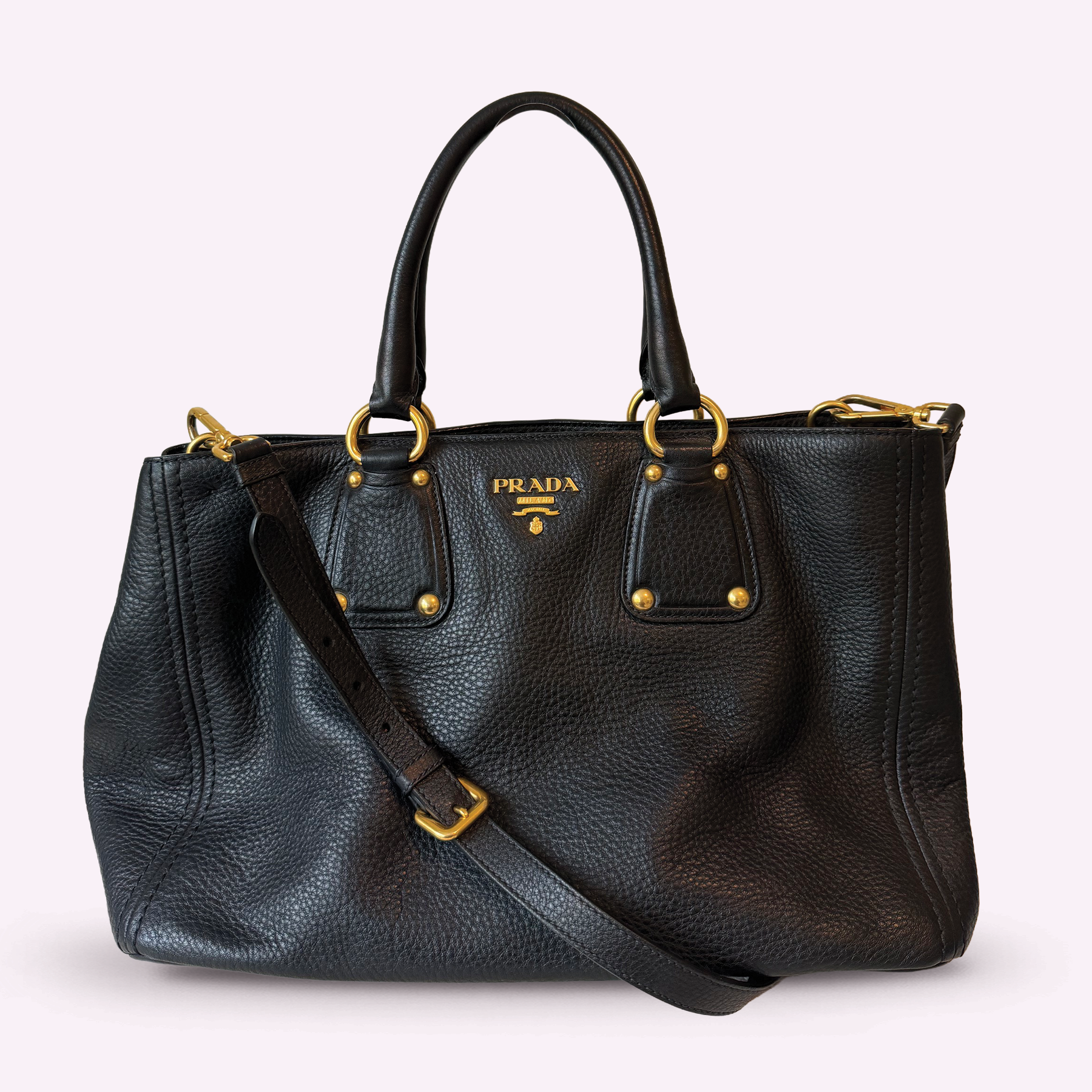Prada Vitello Daino Tote