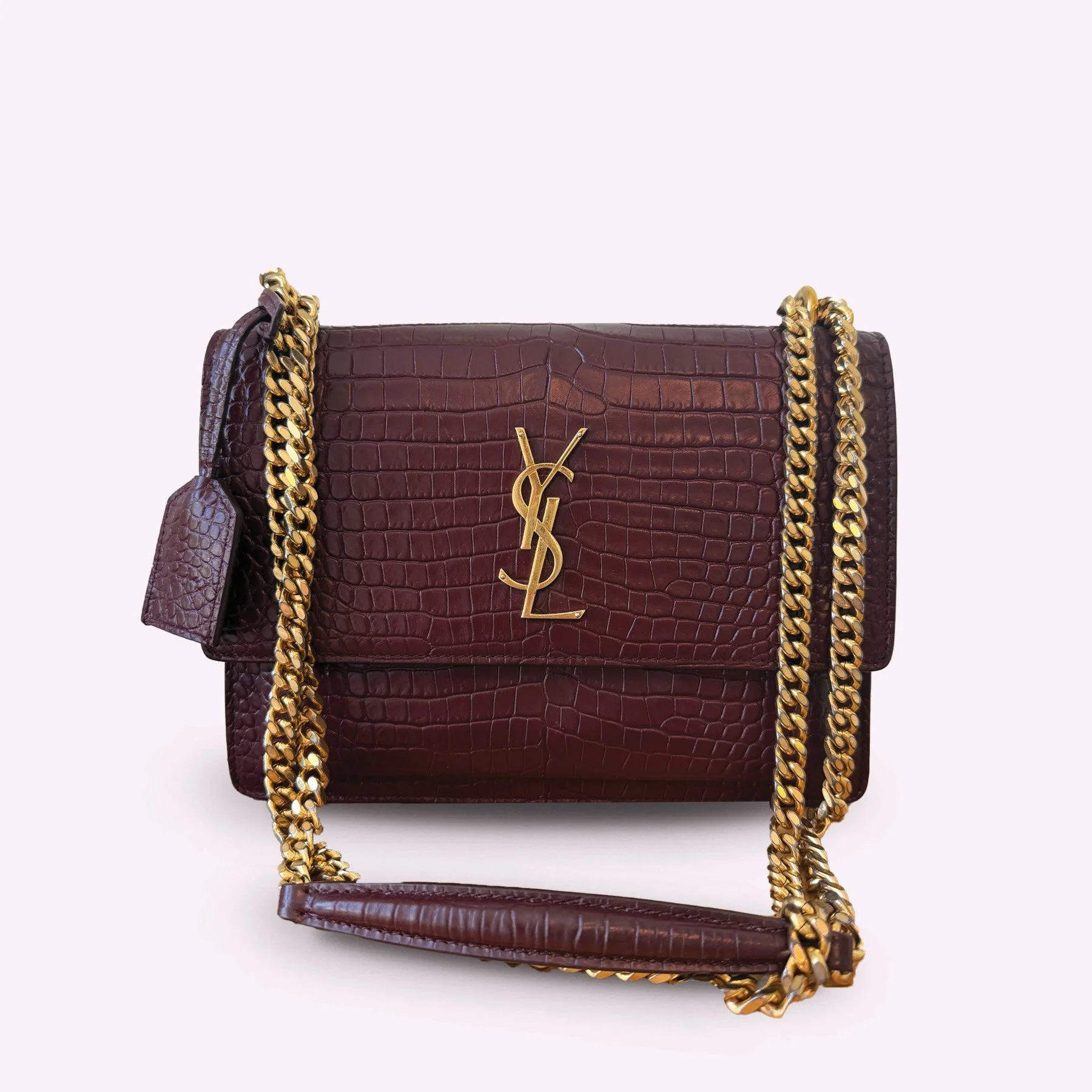 YSL Croc Sunset Bag Medium