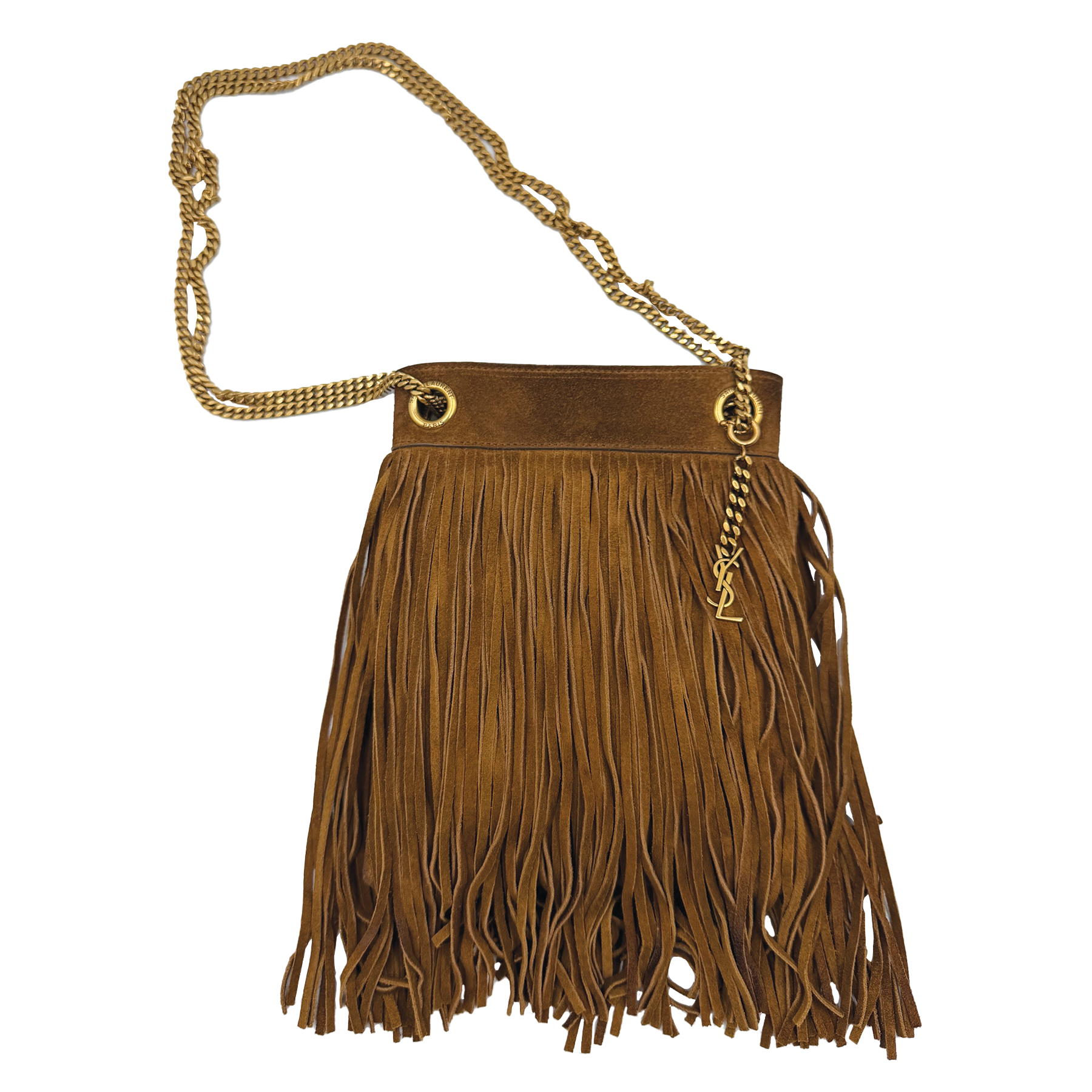 YSL Fringe Suede Bag