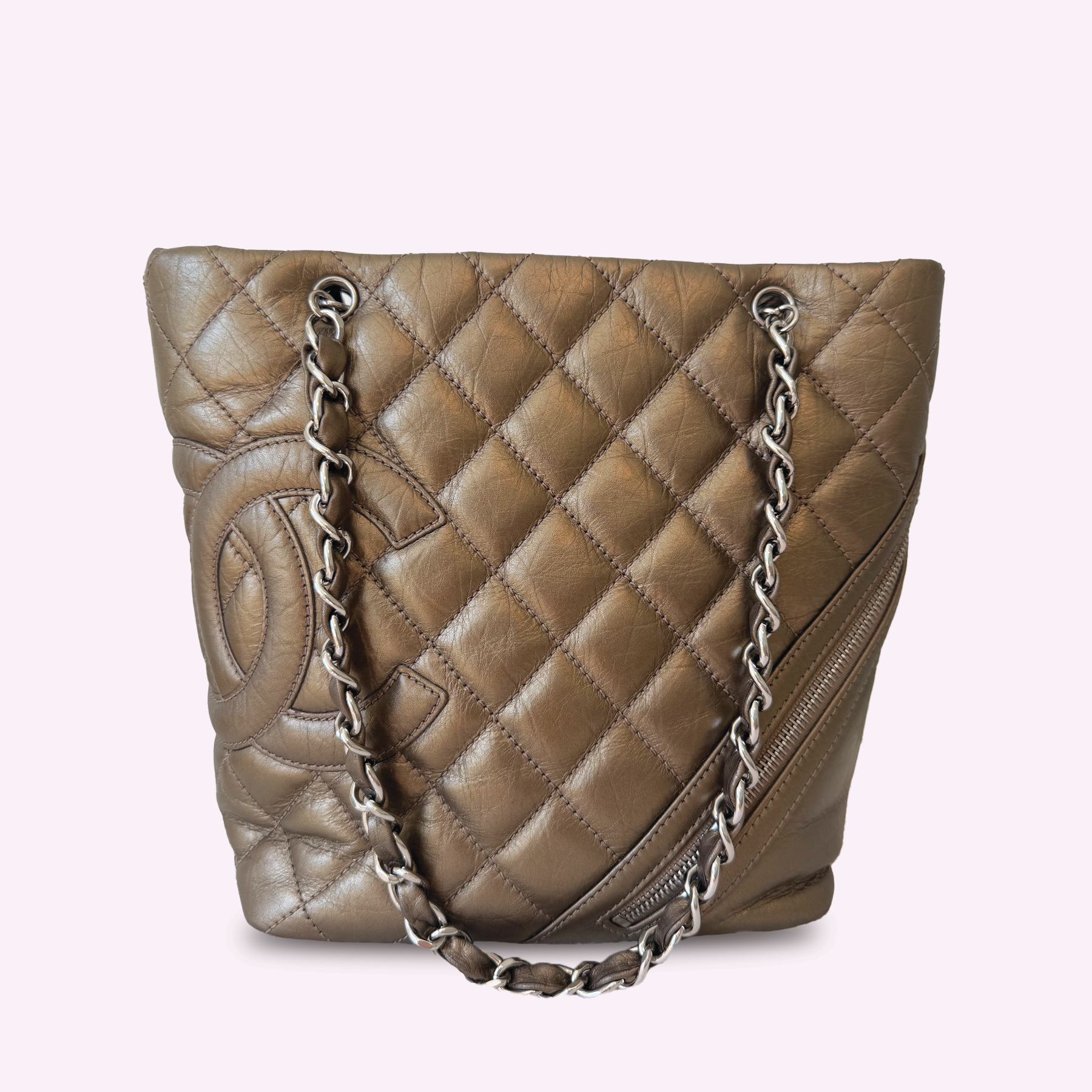 Chanel Metallic Cambon Tote