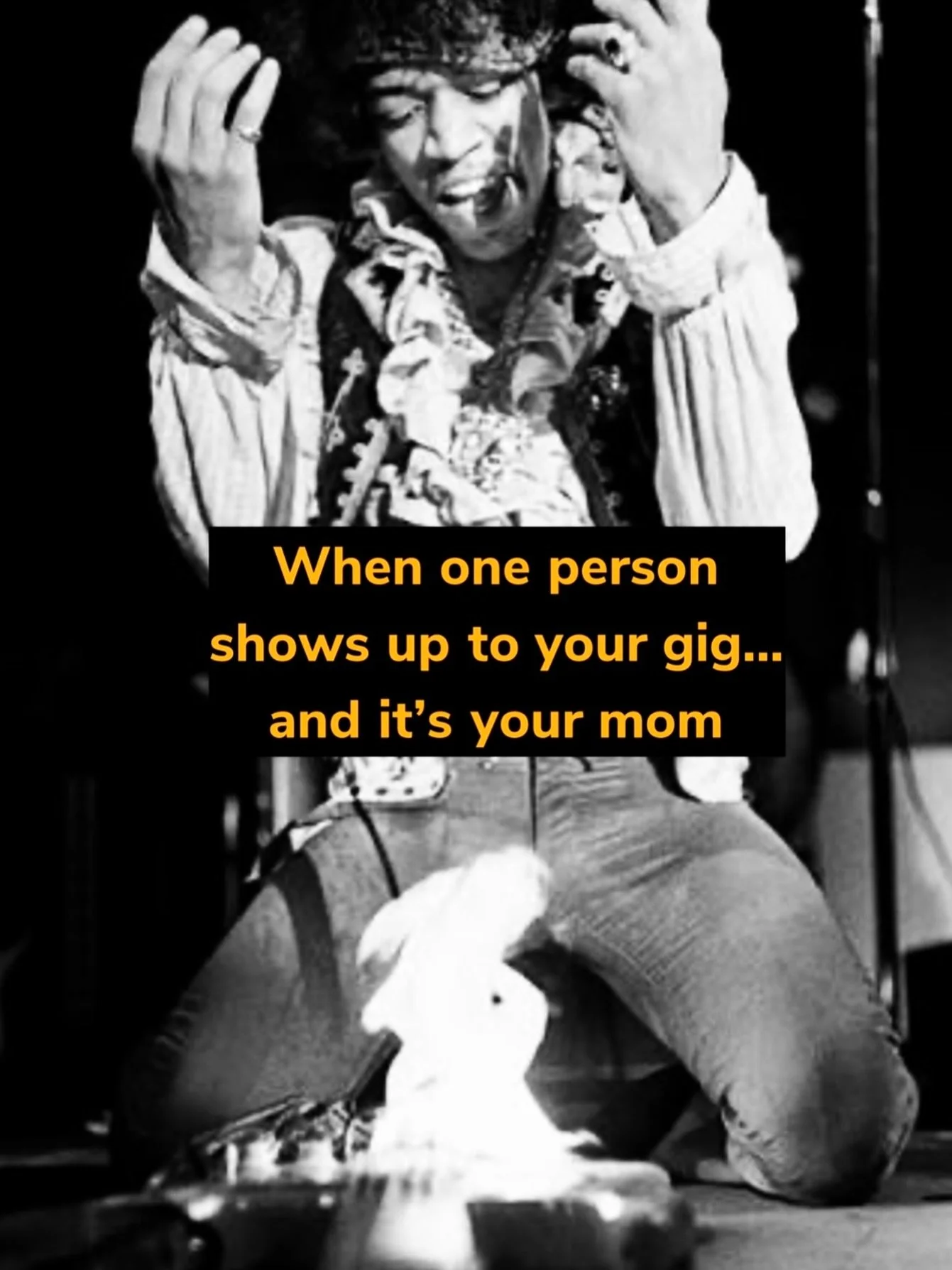 Anyone relate? 
.
#bandlife #60sband #jimihendrix #funnyband #humor