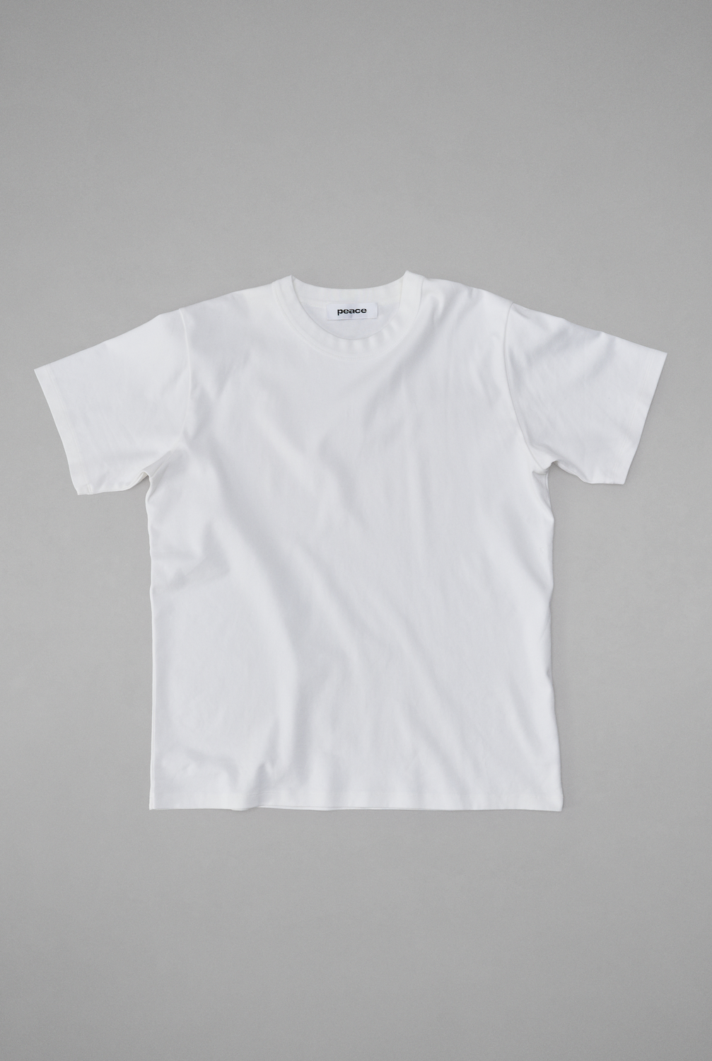 O Neck T White Front.png