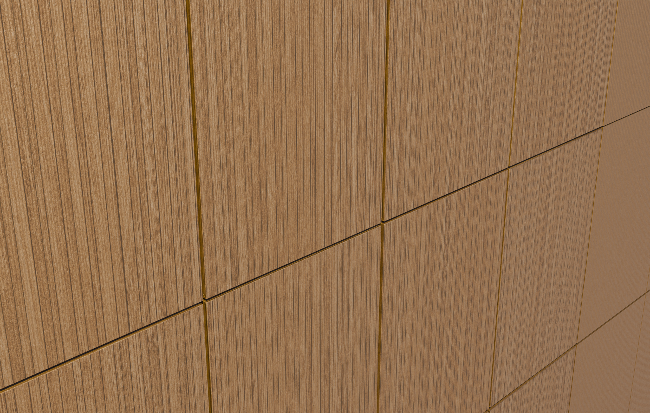 Render arquitectónico de fachada para visualización de diferentes materiales