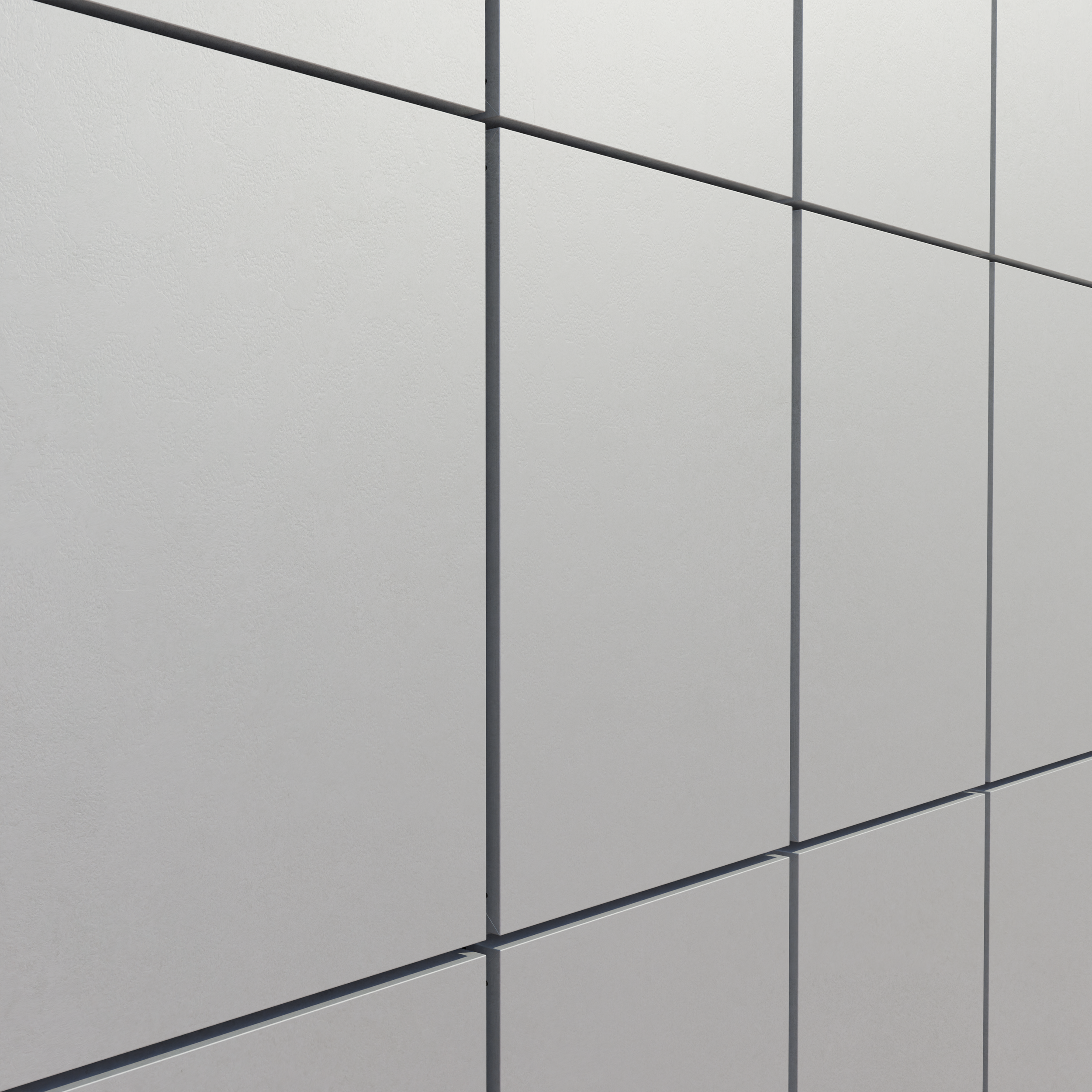 Render arquitectónico de fachada para visualización de diferentes materiales