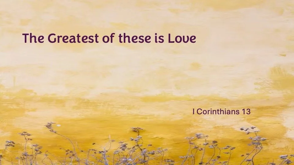 The Greatest of These is Love - Fritz Longabaugh
