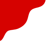 Close-up of a red cloth or fabric with a curved edge on a white background.