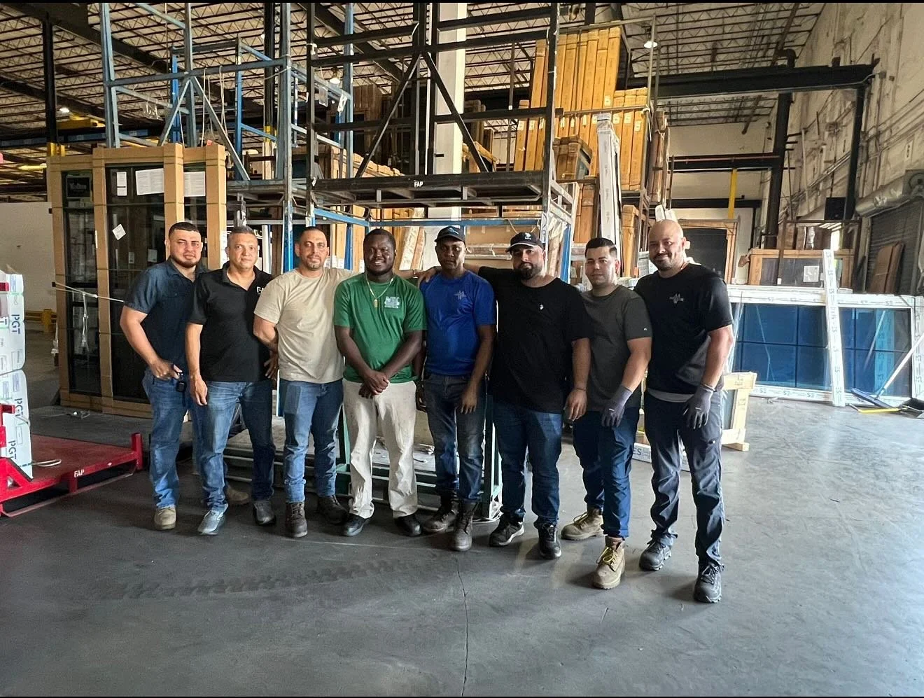 Meet Our Warehouse Team, the Backbone of Florida Aluminum Products! 👏 

These are the hands and hearts behind the scenes, making sure every product is prepped, packed, and delivered with precision. They do it all with unmatched efficiency and pride.
