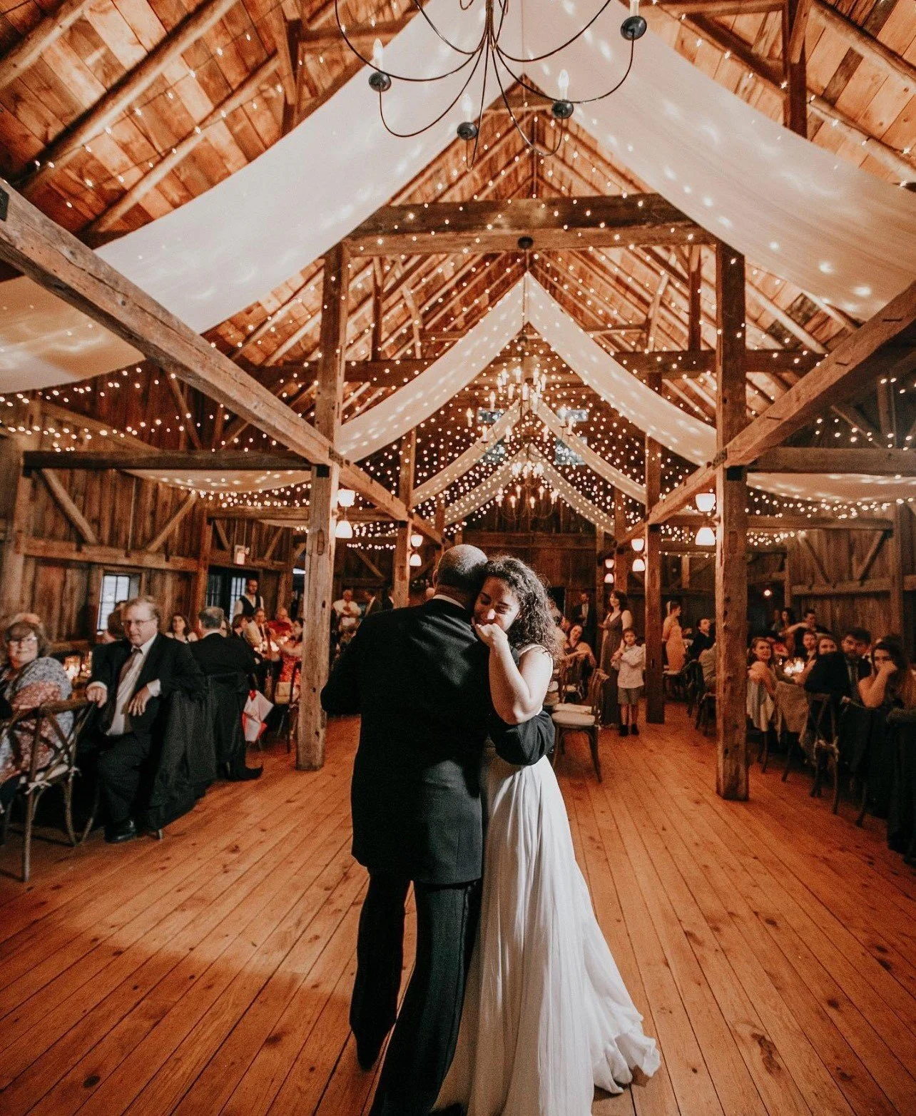 walnut golden canopy with ceiling draping.jpg