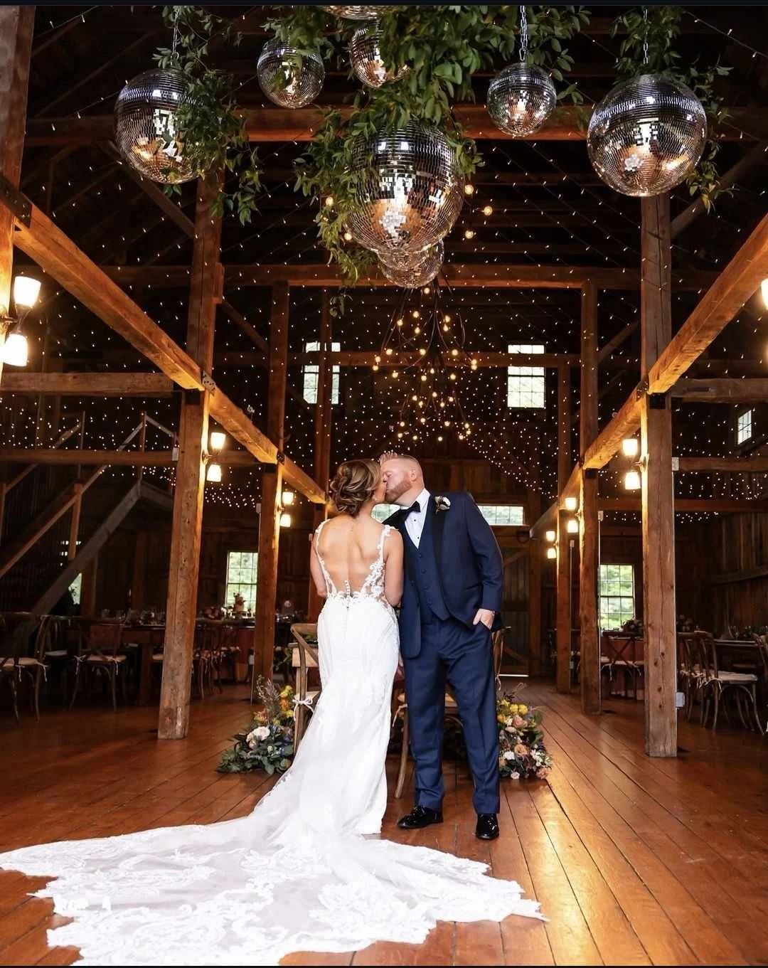 Flanagan Farm Golden Canopy with Disco Balls.jpg
