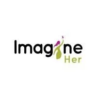 Logo for Imagine Her, with the word 'Imagine' and a stylized tree forming part of the 'g' and 'i', and the word 'Her' written below in green.