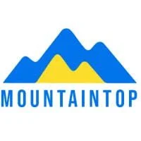 Logo with blue mountains and yellow peak, with the text 'MOUNTAINTOP' underneath.